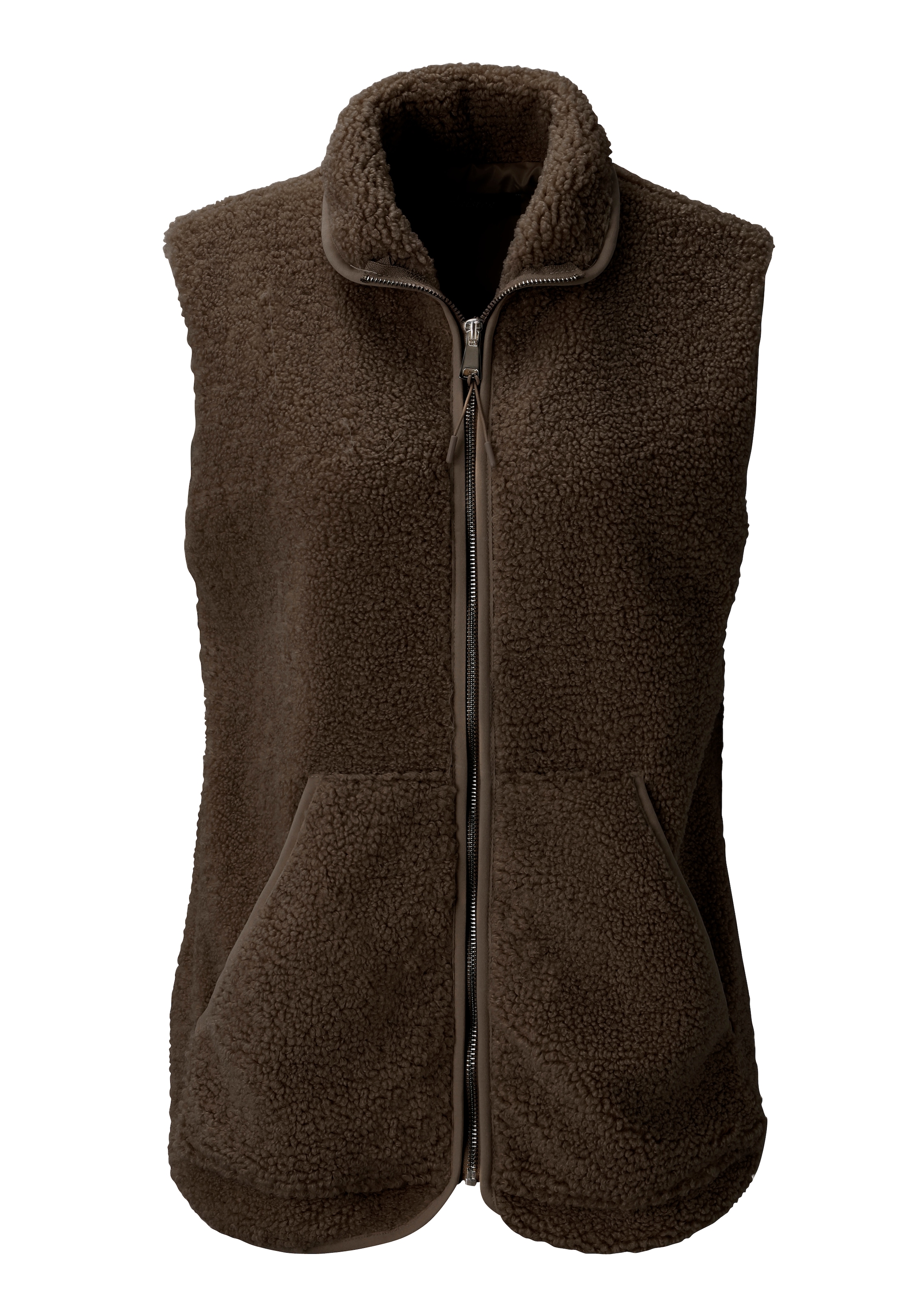 Aniston CASUAL Gilet en peluche avec col montant - NOUVELLE COLLECTION