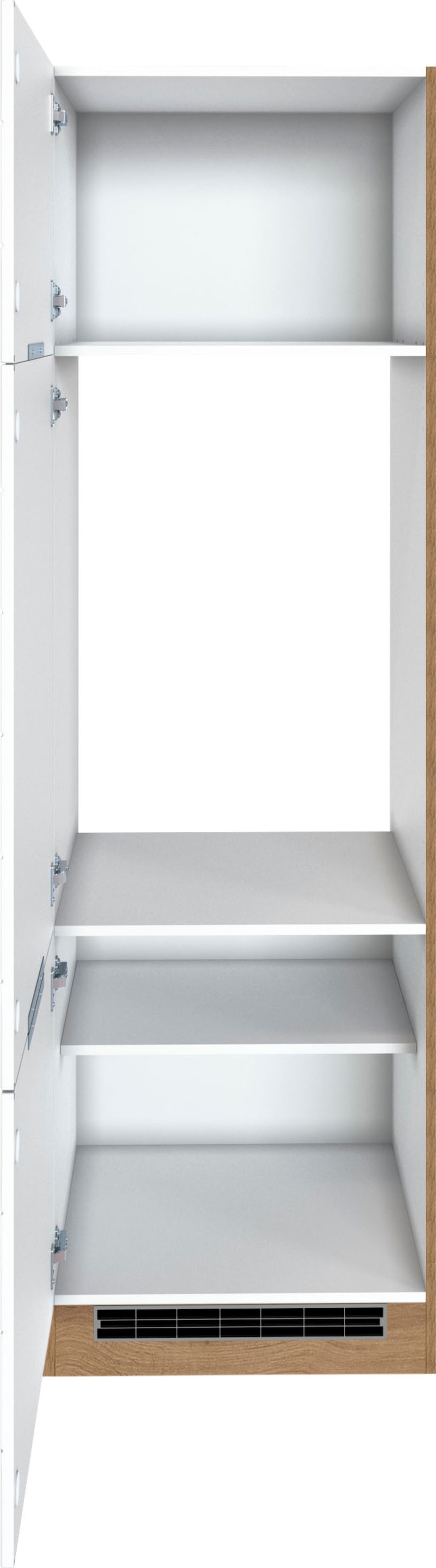 KOCHSTATION Armoire réfrigérée encastrable »KS-Luhe« 60 cm de large, façades MDF de haute qualité avec liseré horizontal