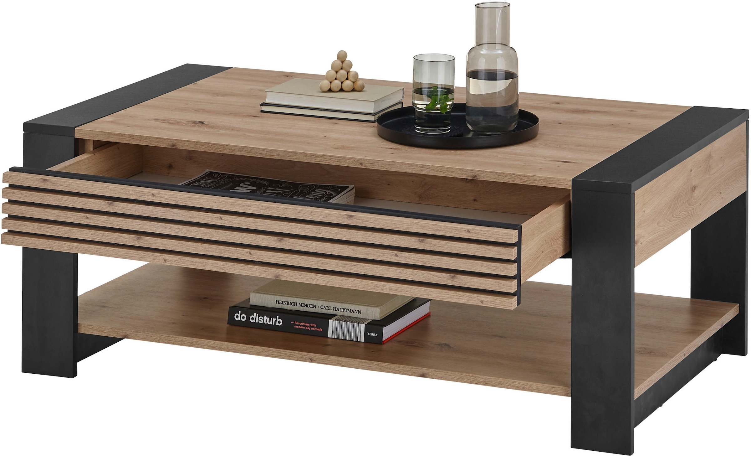 Stolkom Couchtisch »Felipe, TOPSELLER!« Wohnzimmertisch, OTTOs Choice,  mit Schubkasten, Wohnzimmertisch in Eiche Artisan Dekor