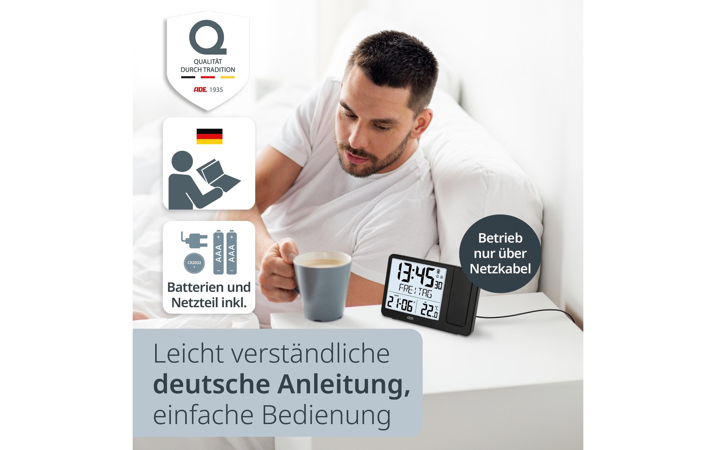 ADE Horloge de table