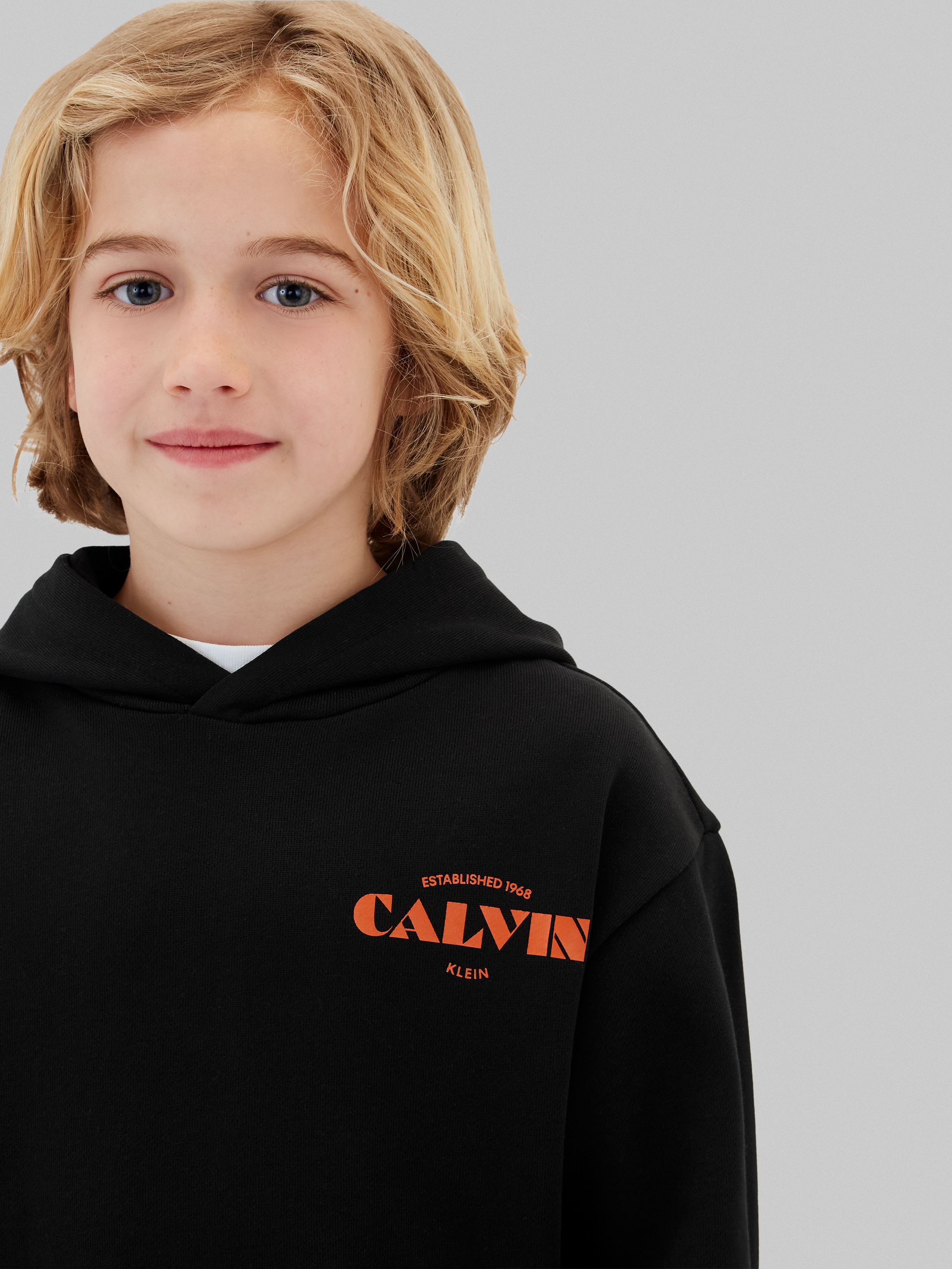 Calvin Klein Jeans Sweat à capuche »CALVIN SMALL CHEST PRINT HOODIE«, Regular fit mit Kapuze
