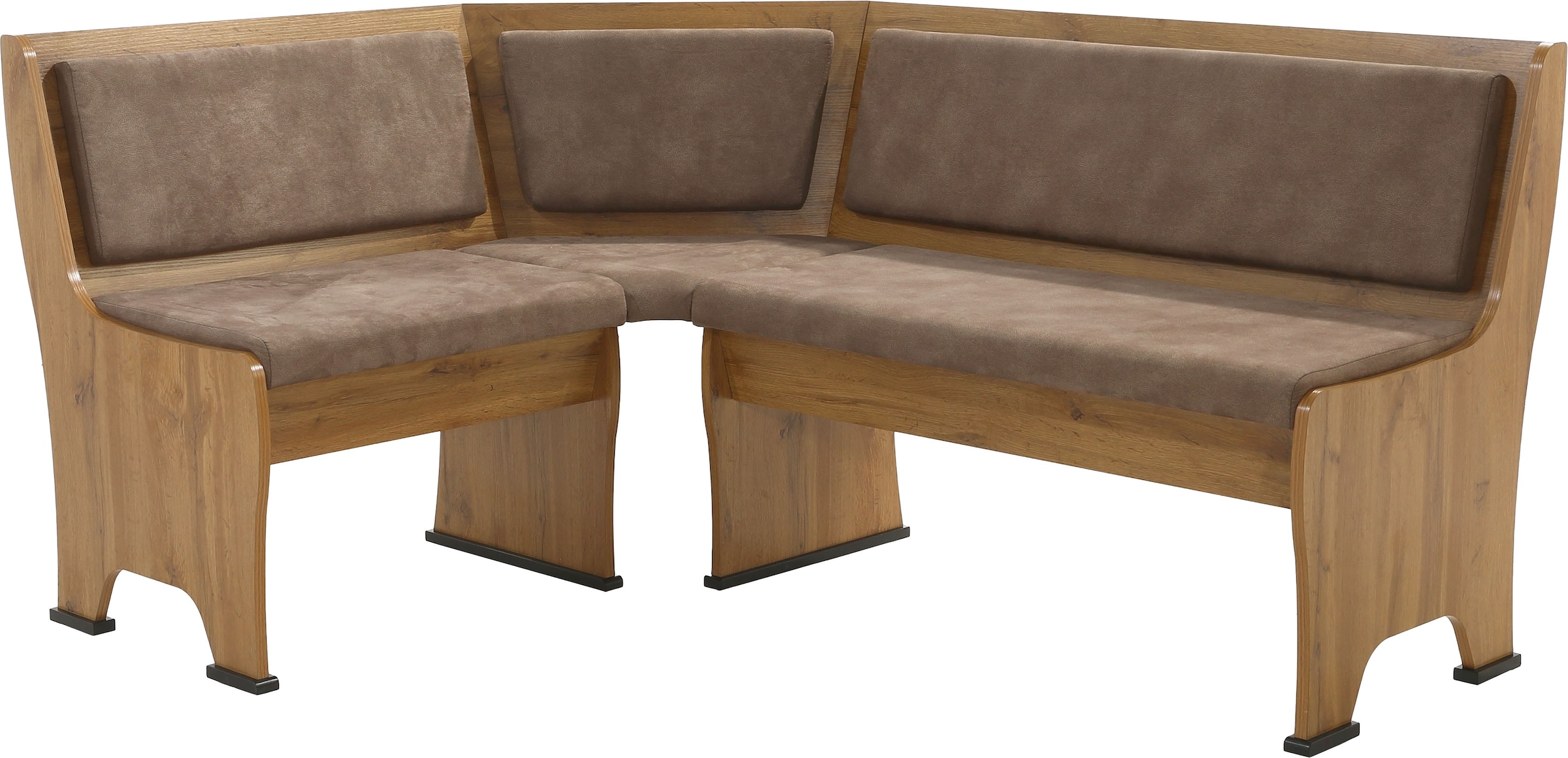 GOODproduct Eckbankgruppe »Theo (Set, 4-tlg. Tisch, Bank und 2 Stühle) 2 Farben wählbar« Bank links/rechts montierbar, mit Stauraum, Stühle im 2er Set