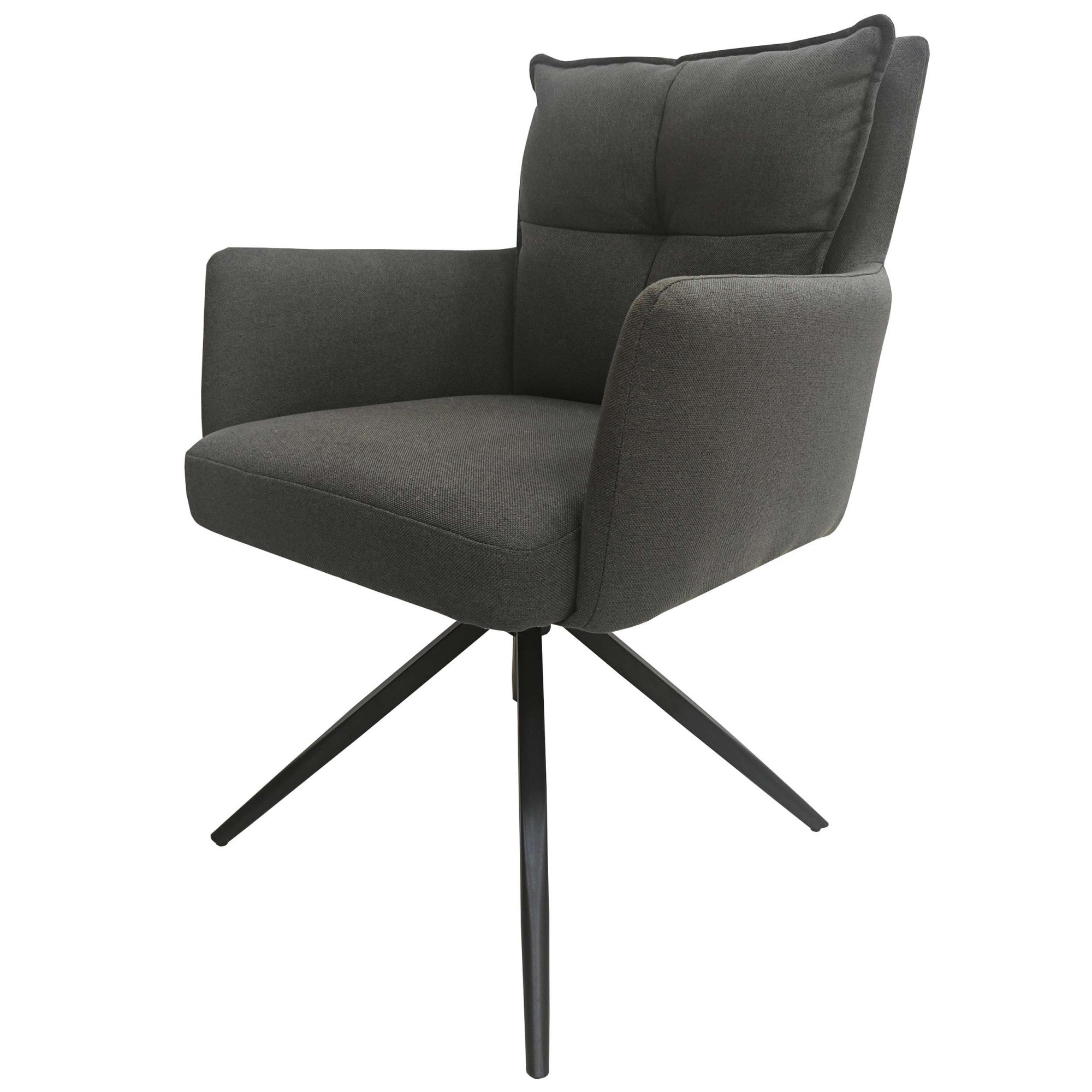GOODproduct Chaise de salle à manger »Chiani« () 2 cuisRetour automatique à 180°, dossier, accoudoirs et assise rembourrés