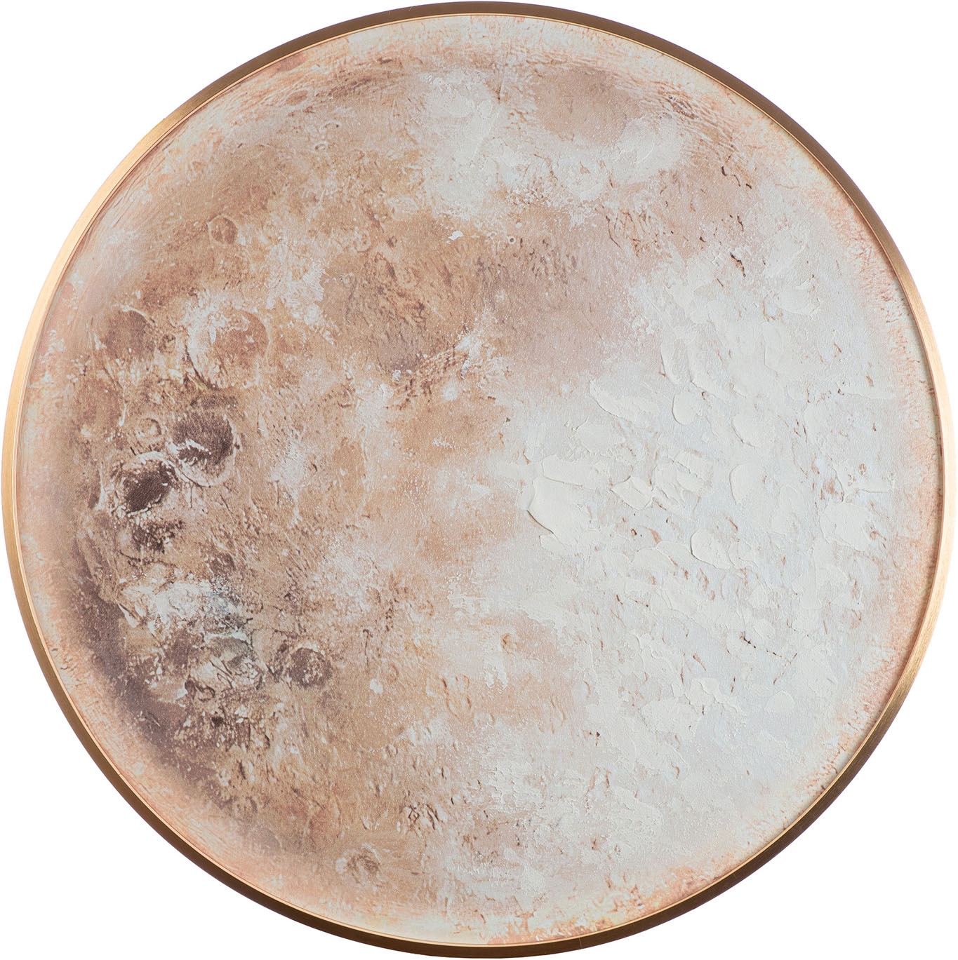 GILDE Tableau métallique »Bild rund Moon« Espace 1 cuis tlg.