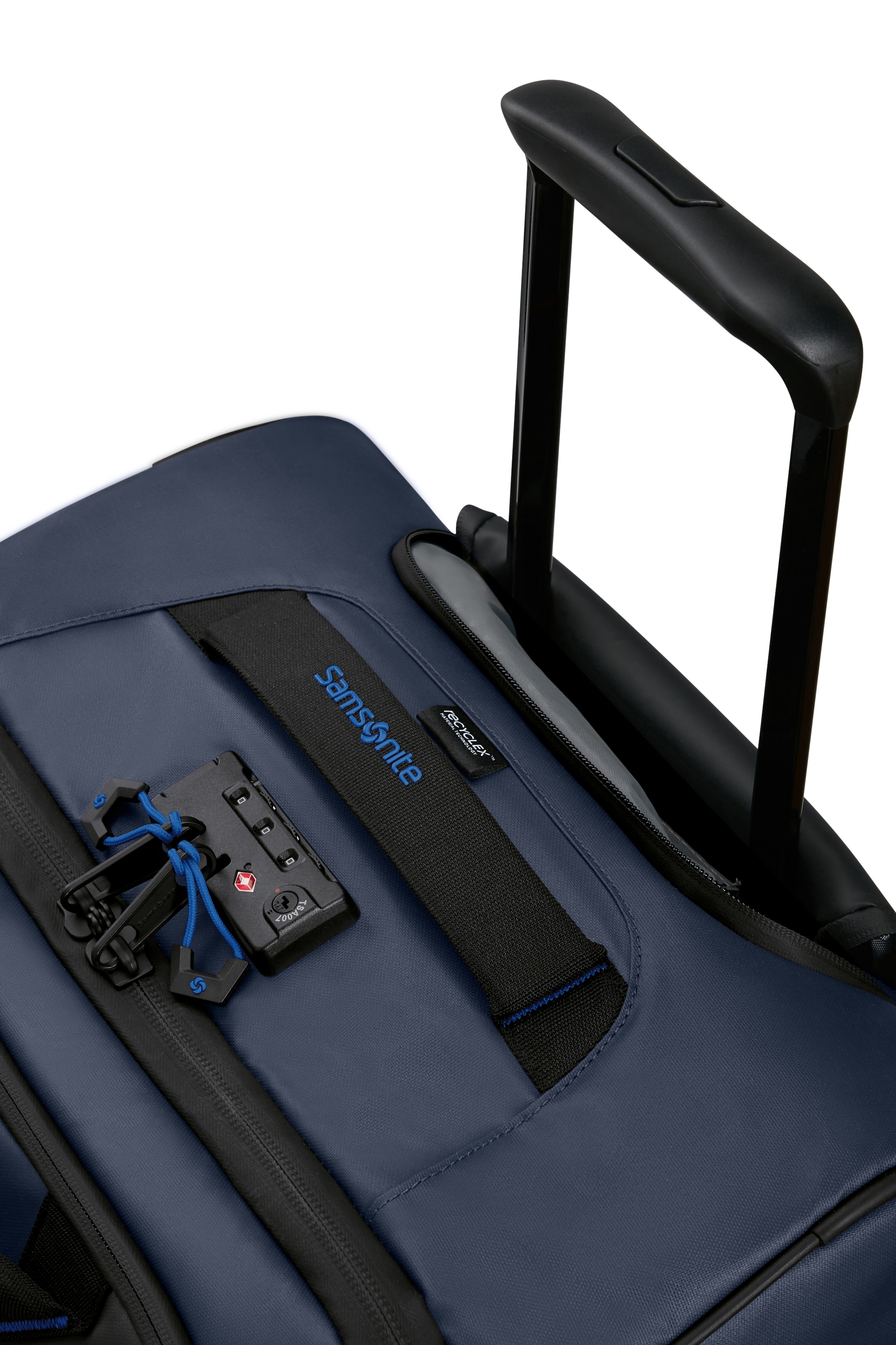 Samsonite Trolley à bagages souples »Prodiver 55« 51 litre 2 Rollen en nylon robuste, avec poche latérale pratique, avec housse de pluie