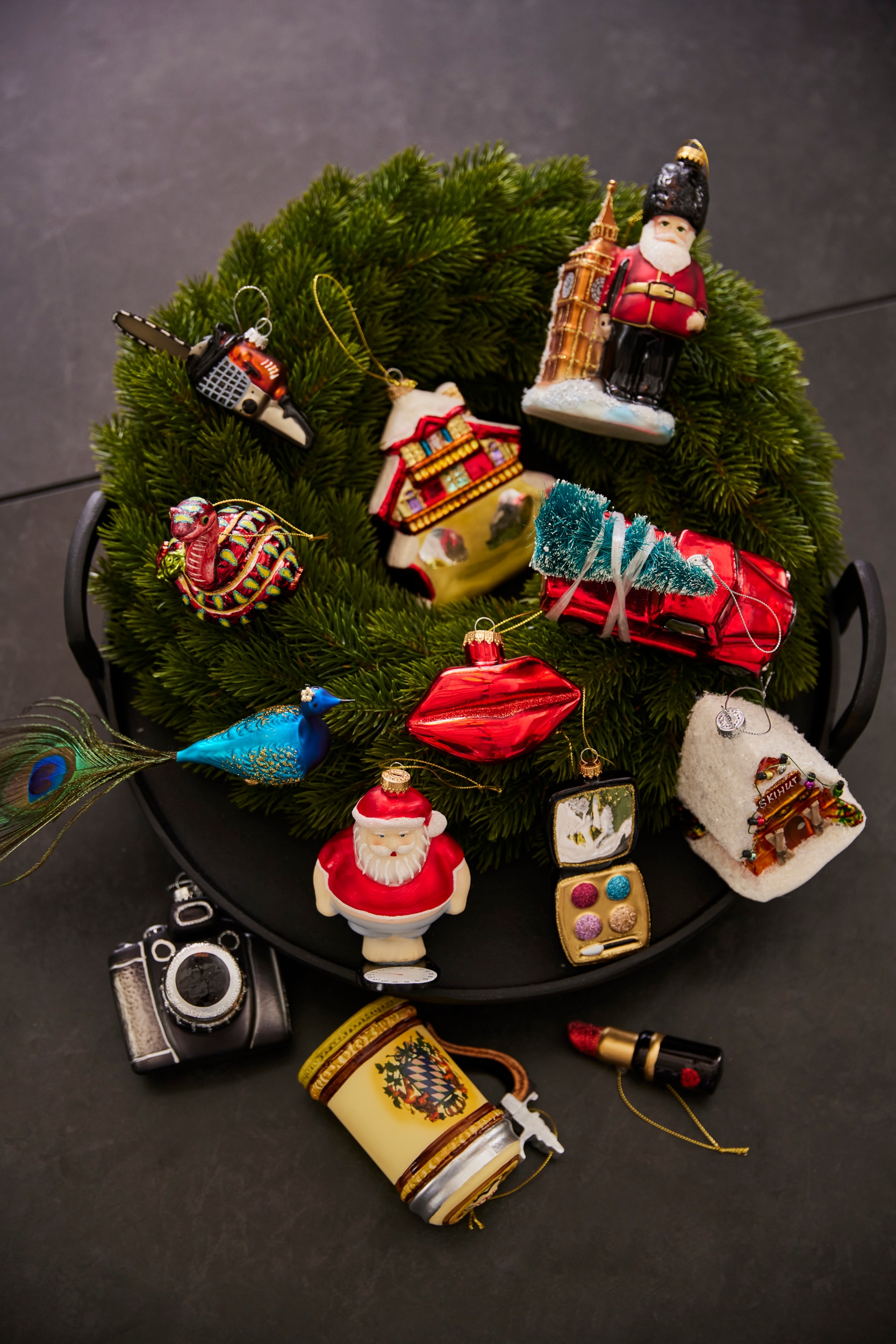 Krebs Glas Lauscha Décorations pour l'arbre de Noël »Spiegelreflexkamera, Weihnachtsdeko, Christbaumschmuck« soufflé bouche