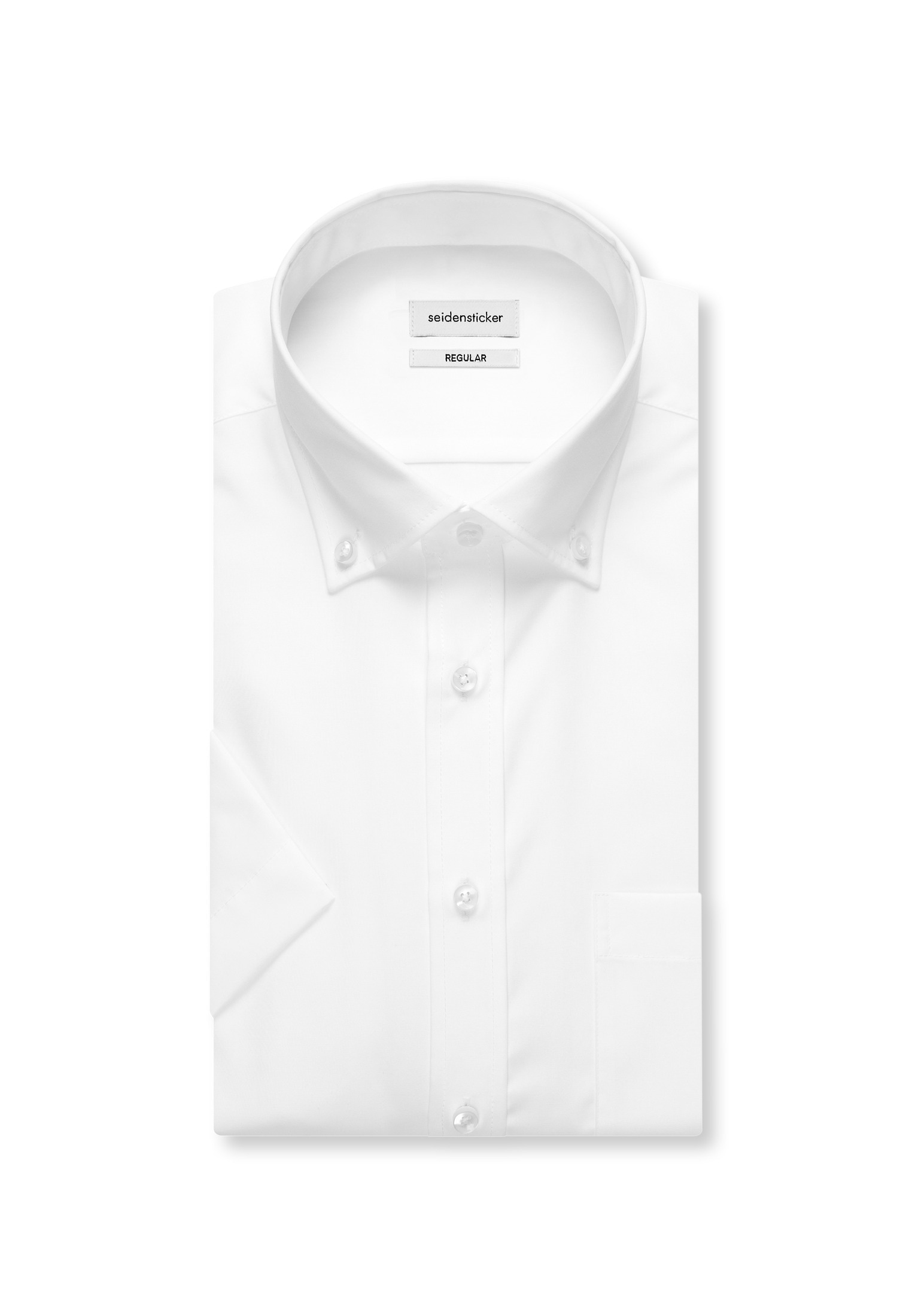 seidensticker Chemise d'affaires »Schwarze Rose« Regular 1/2 Button-Down-Kragen Uni