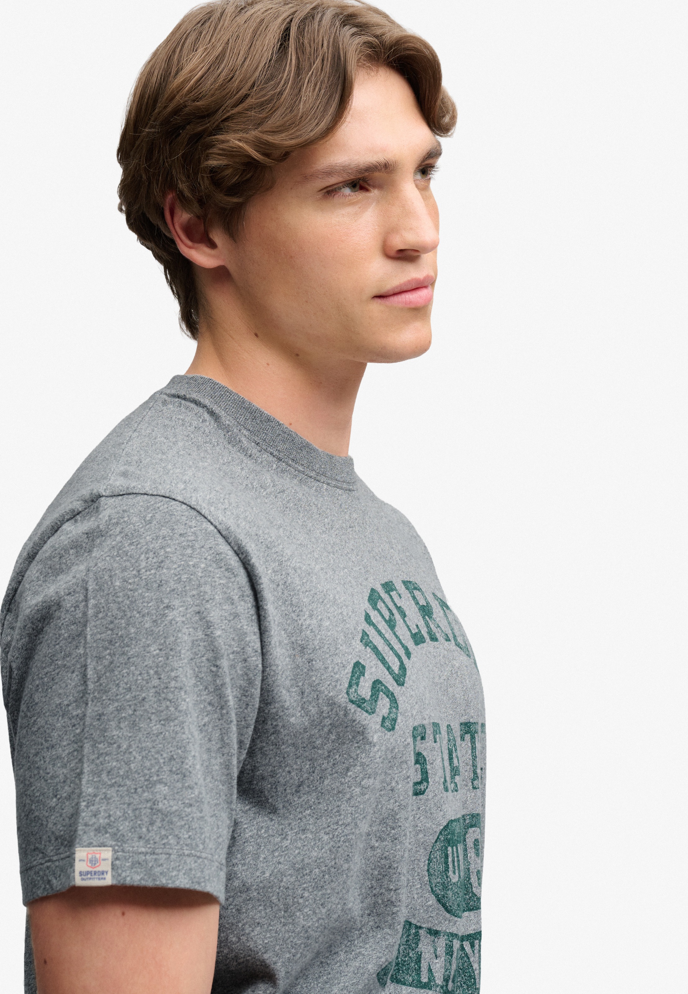 Superdry Rundhalsshirt »ATH ESS TEE« Baumwolle, loose fit