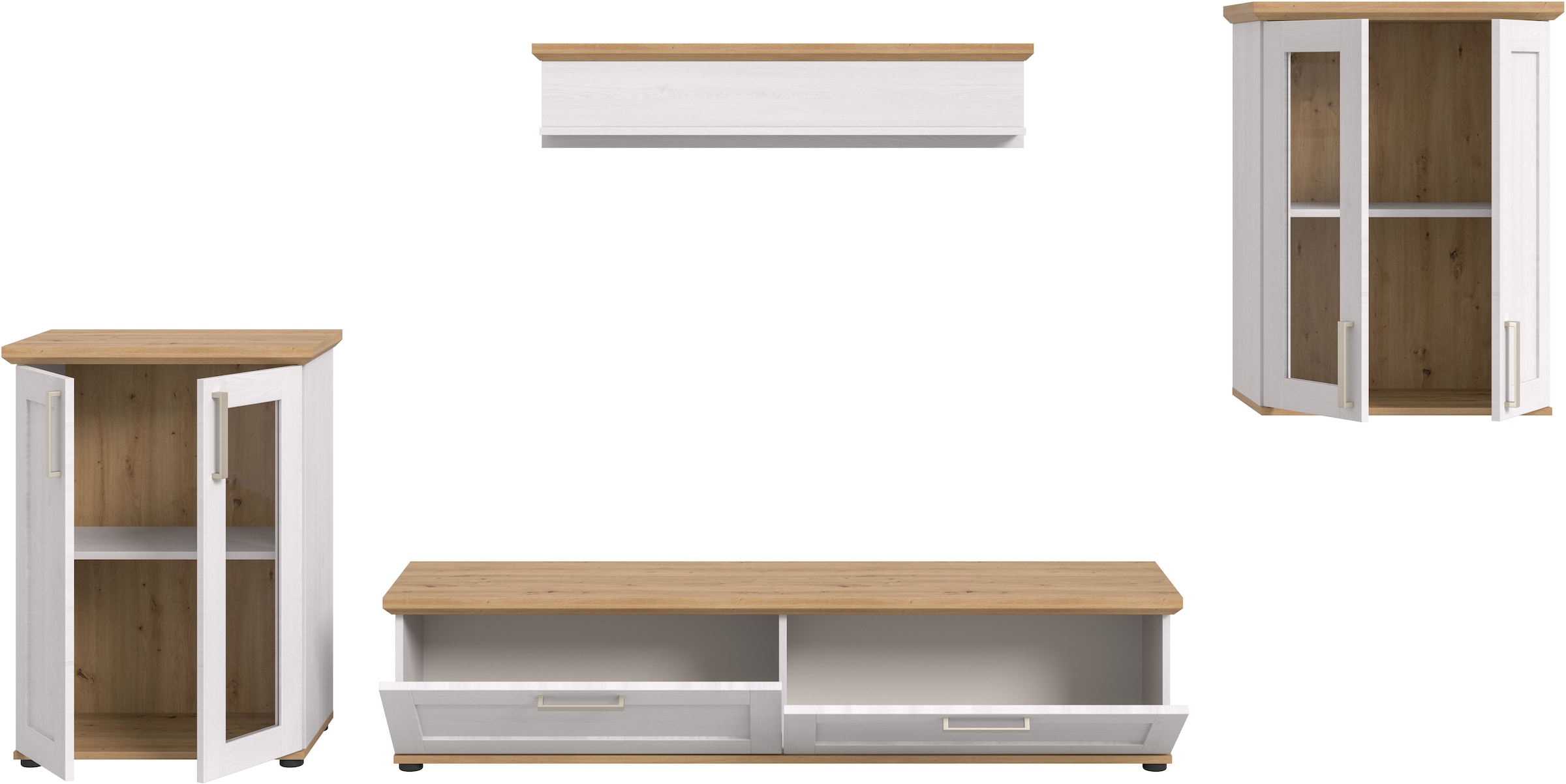 Home affaire Wohnwand »Cosenza« Set, 4 Stk. tlg.