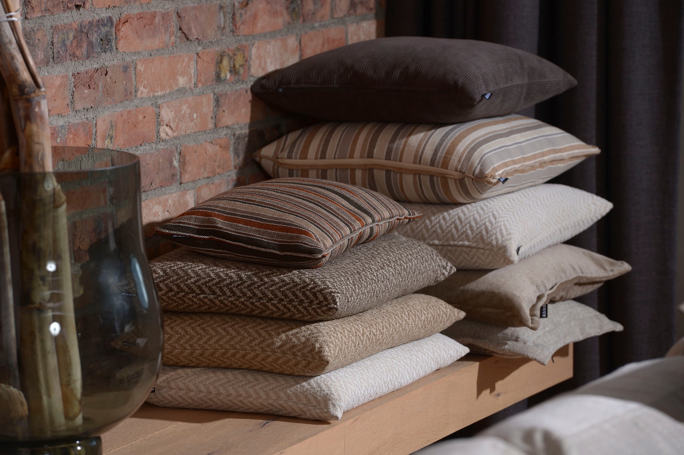 H.O.C.K. Dekokissen »Cord Wave« Kissenhülle mit Füllung, 1 Stück