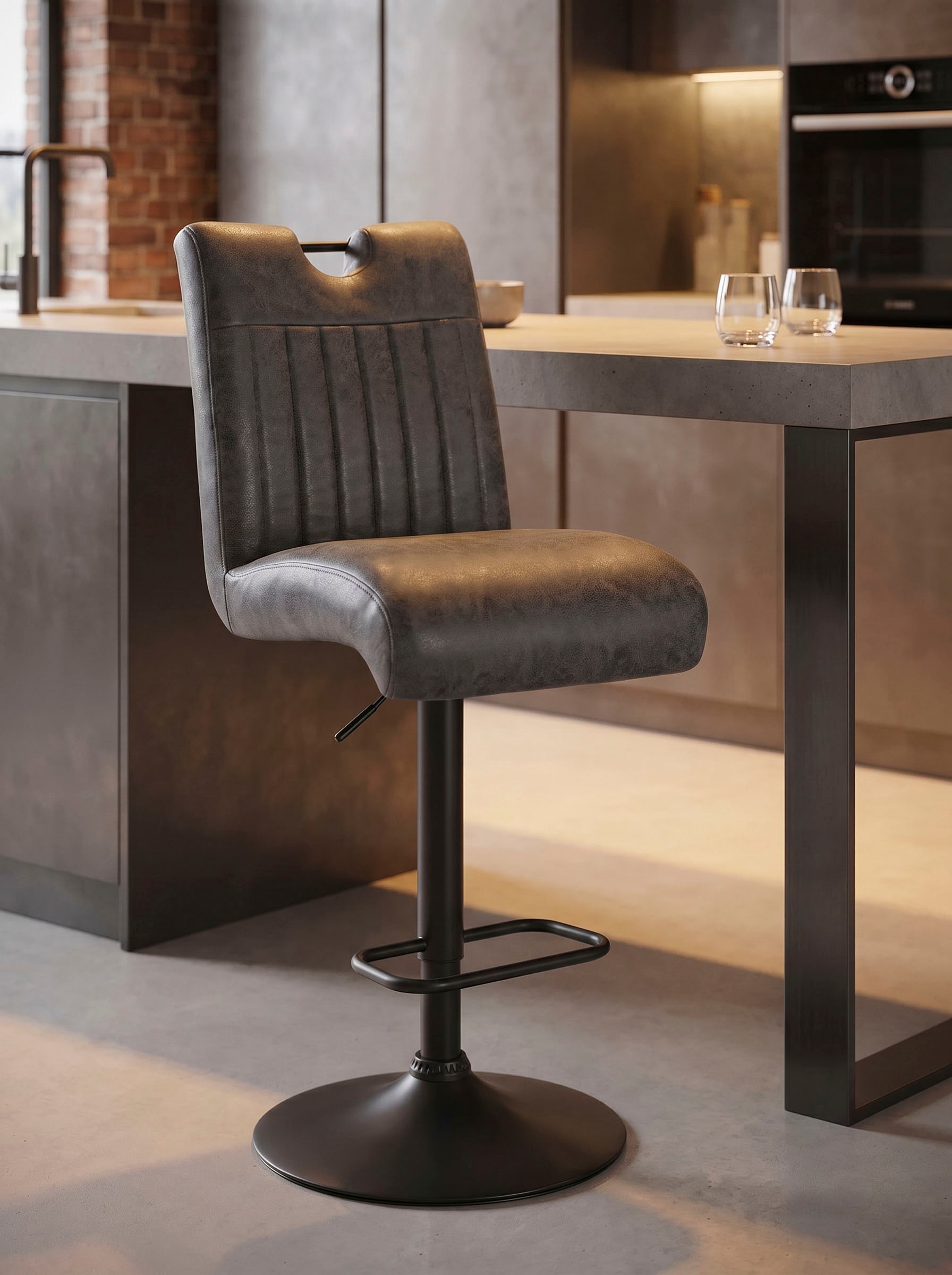 HELA Tabouret de bar »MAJA« Ensemble, 2 cuis tlg. pivotant à 360°, réglable en hauteur, avec poignée