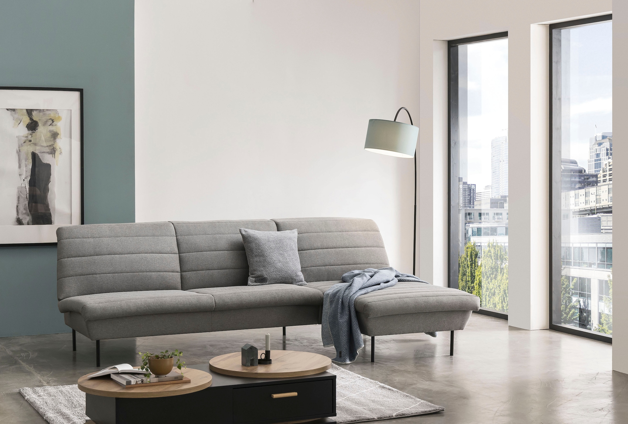 LOOKS by Wolfgang Joop Canapé d'angle »LOOKS IX L-Form« Quersteppung, ohne Armlehnen