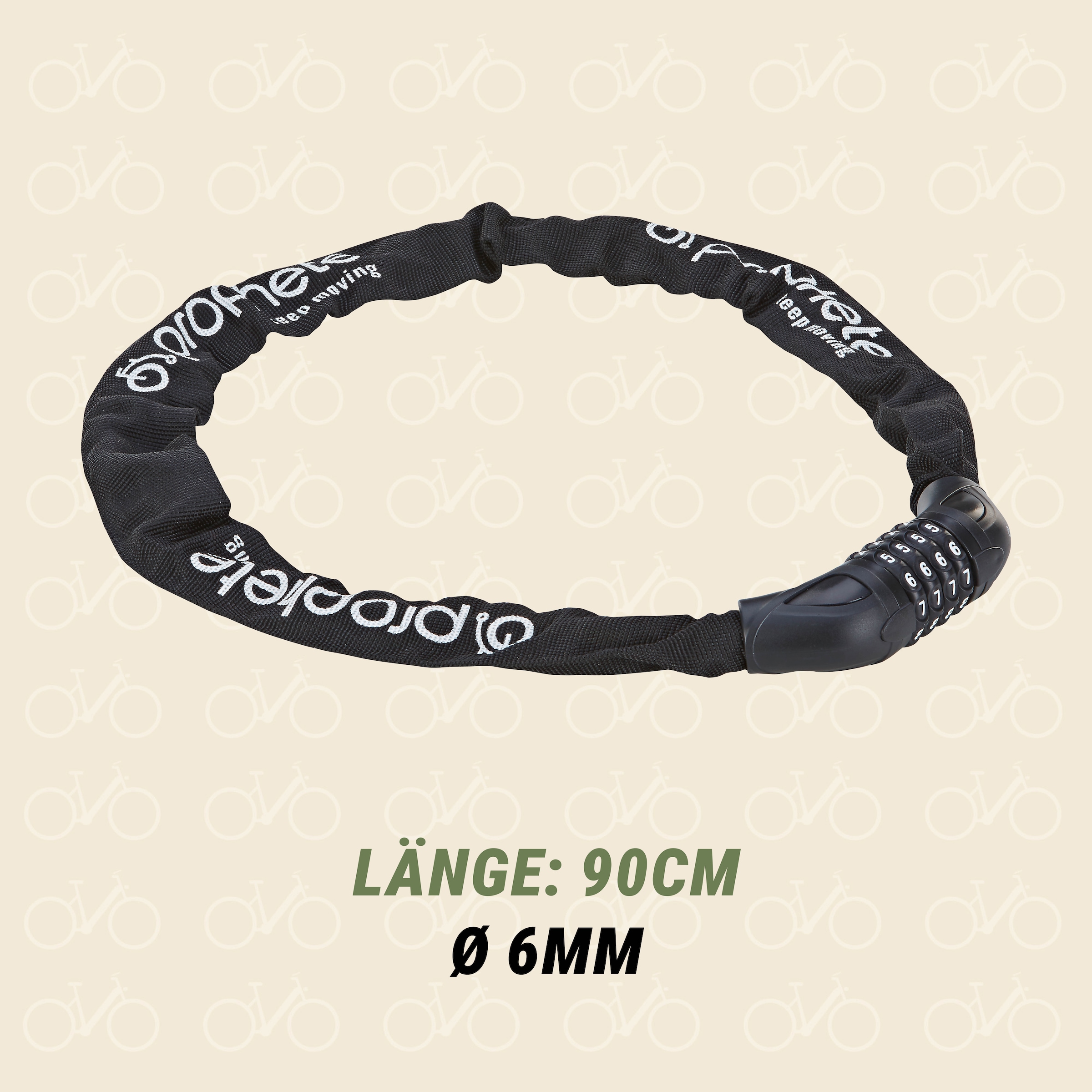 Prophete Serrure à chaîne à combinaison »Zahlen Kettenschloss«