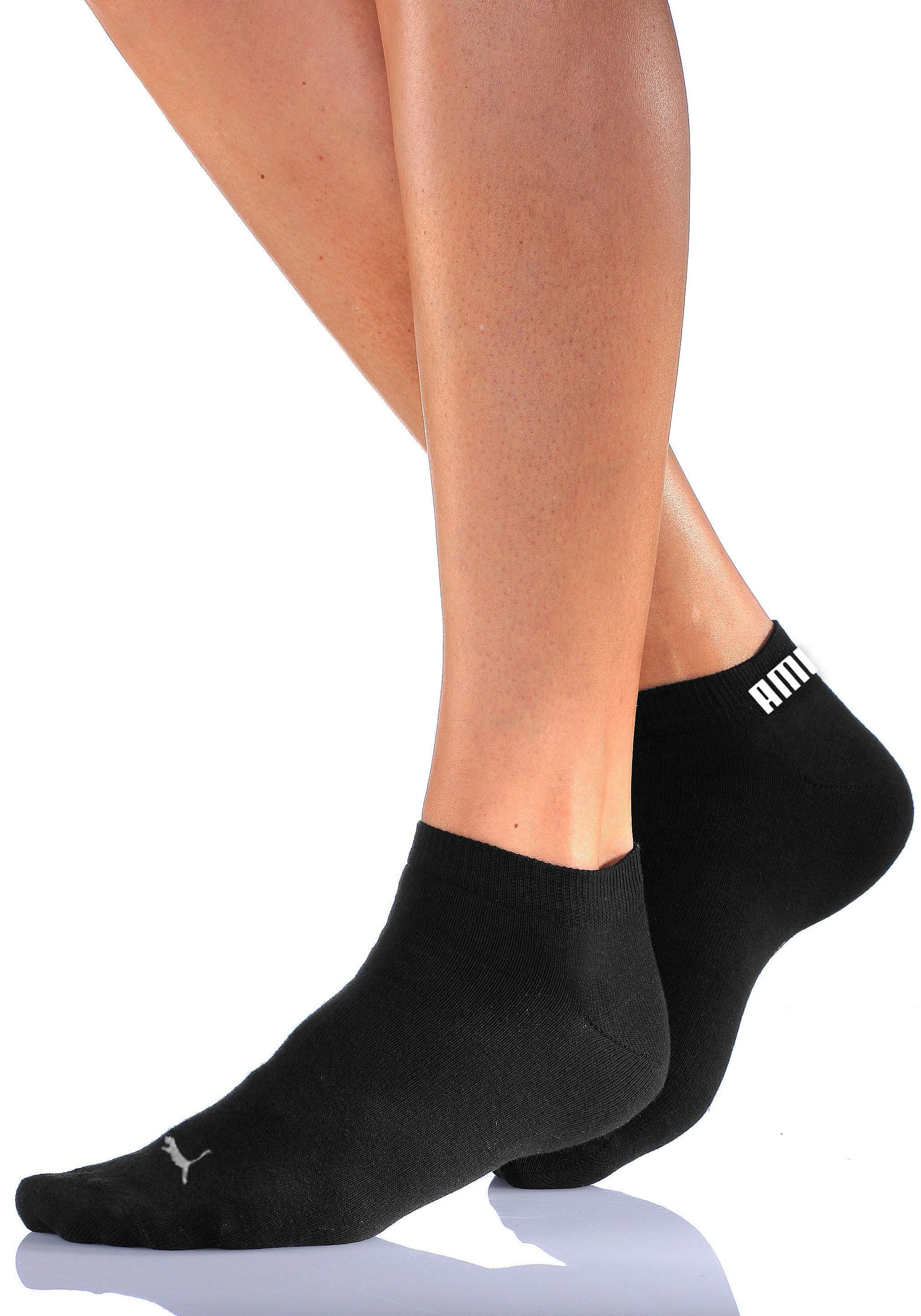 PUMA Kurzsocken 3 Paar tlg. Atmungsaktiv, Rippenbündchen, weiche Baumwollmischung