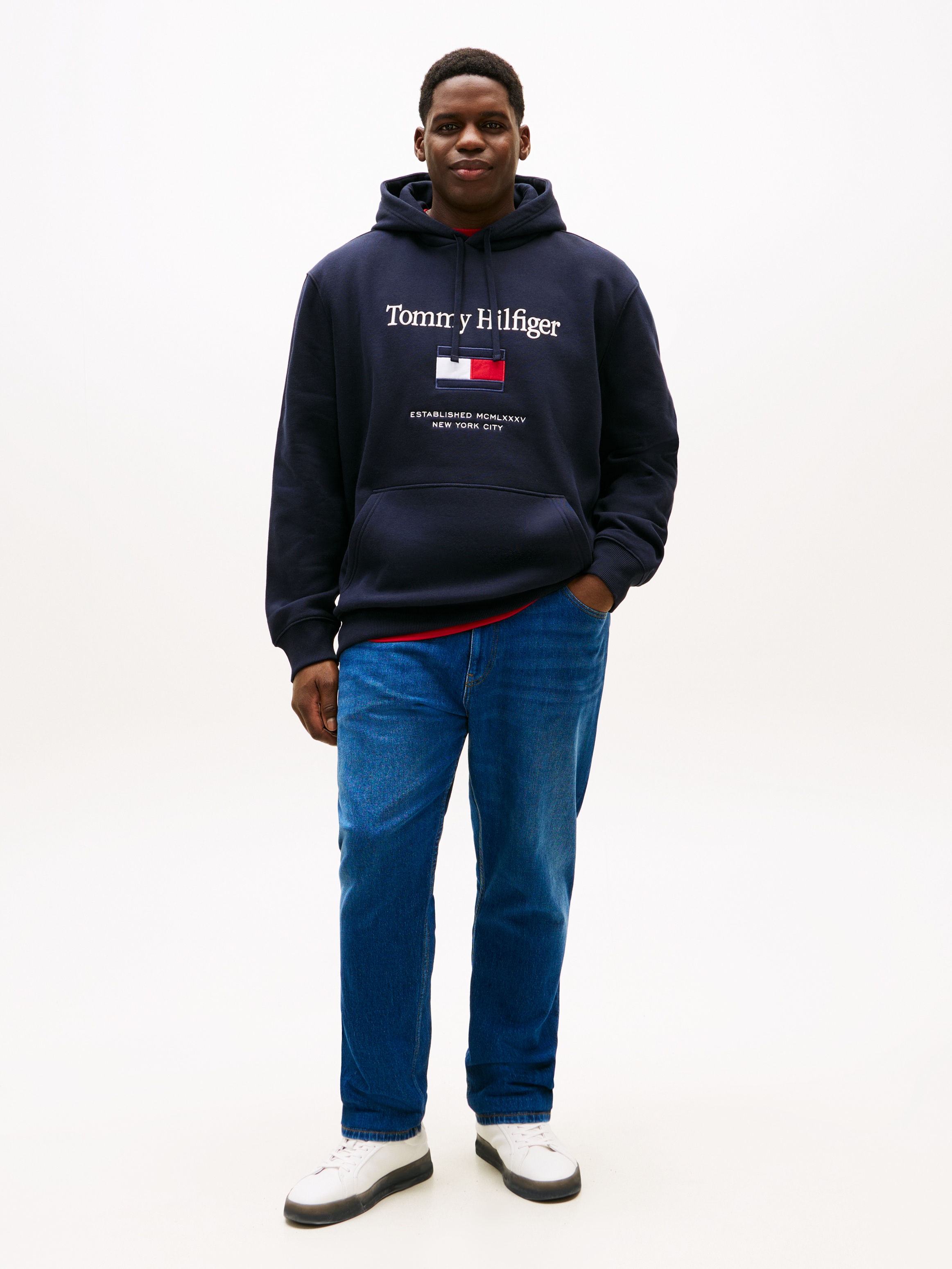 Tommy Hilfiger Big & Tall Hoodie »BT-TOMMY EMBRO FLAG«, Grosse Grössen
