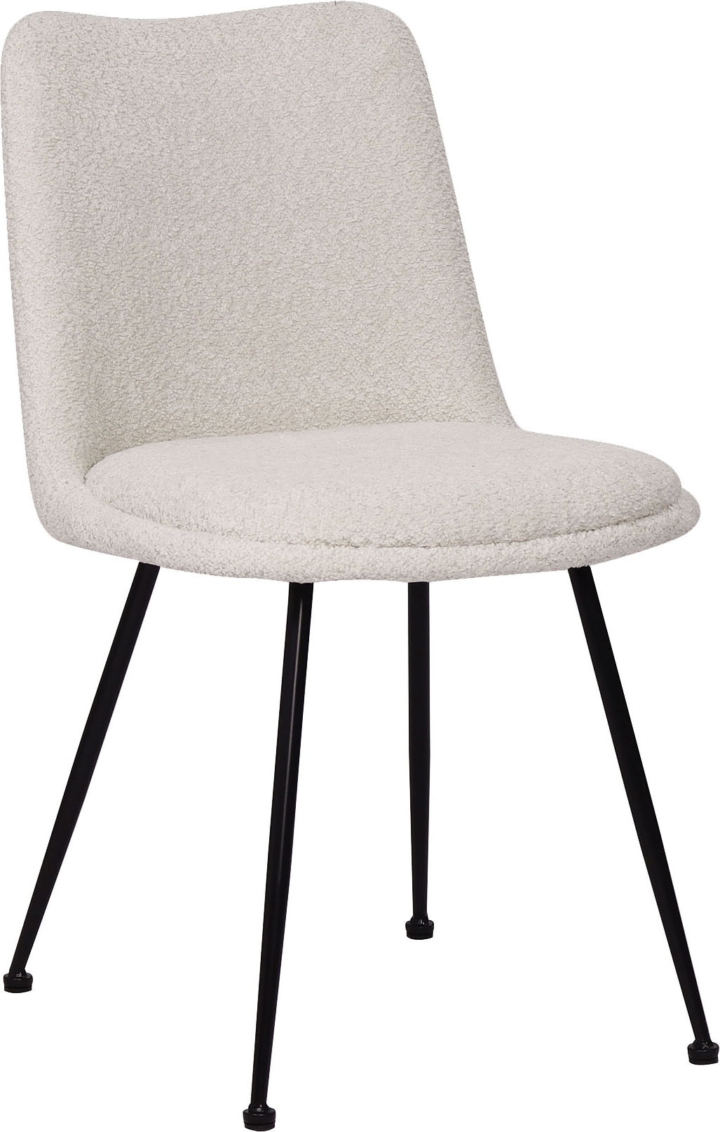 SIT Chaise à 4 pieds »Krakau 2er-Set Bouclé Esszimmerstühle mit Metallgestell« (Ensemble) 2 cuisHousse bouclé certifiée Öko-Tex & design polyvalent