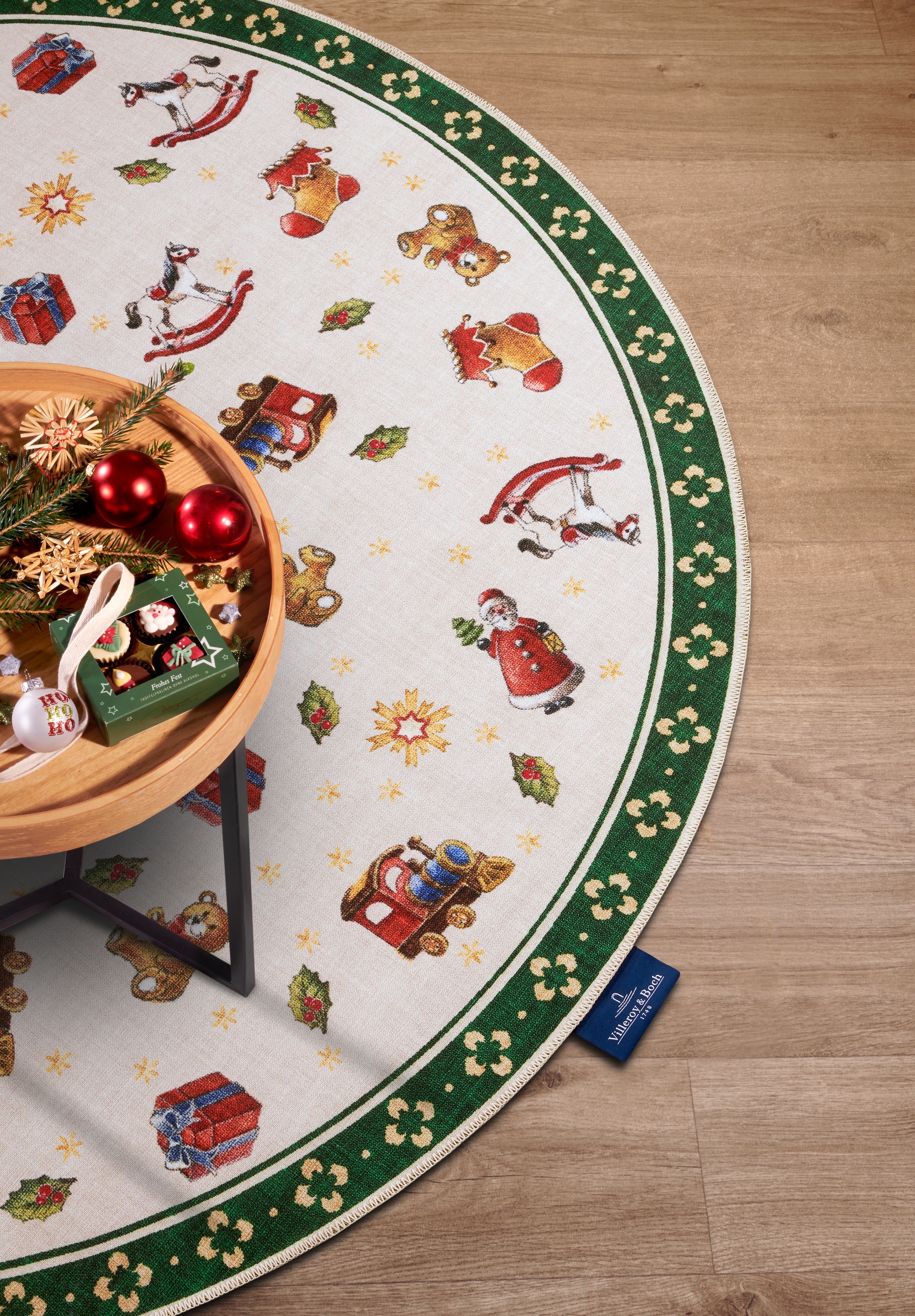 Villeroy & Boch Tapis »Nostalgic Toy's Delight, eckig, rund und Läufer« Rectangulaire 3 mm Höhe Weihnachten, Wohnzimmer, Flur, Geschenk, Toys Delight, Dekoration