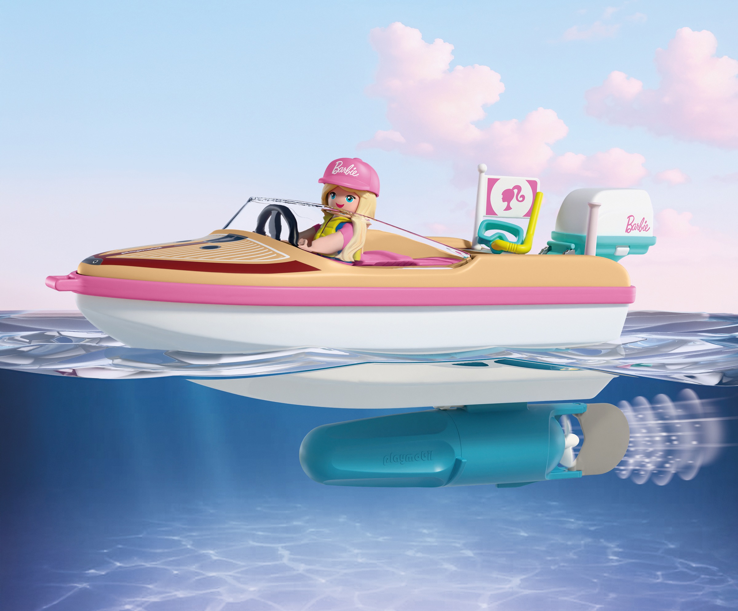 Playmobil® Konstruktions-Spielset »PLAYMOBIL x Barbie™ Abenteuerboot (72122), Barbie™« Made in Europe