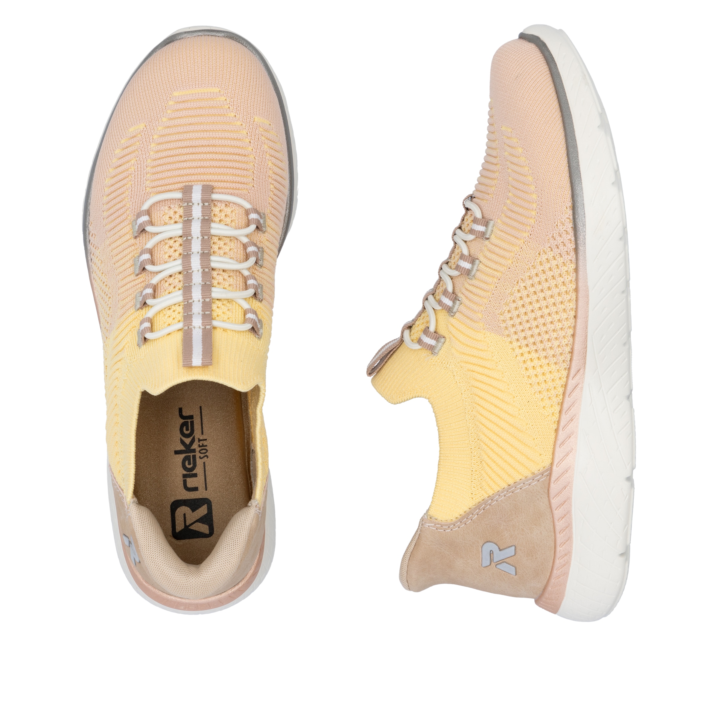 RIEKER Sport Baskets slip-on »Ready2GO«  , chaussure basse, chaussure de loisirs, mocassin avec semelle intérieure MemoSoft