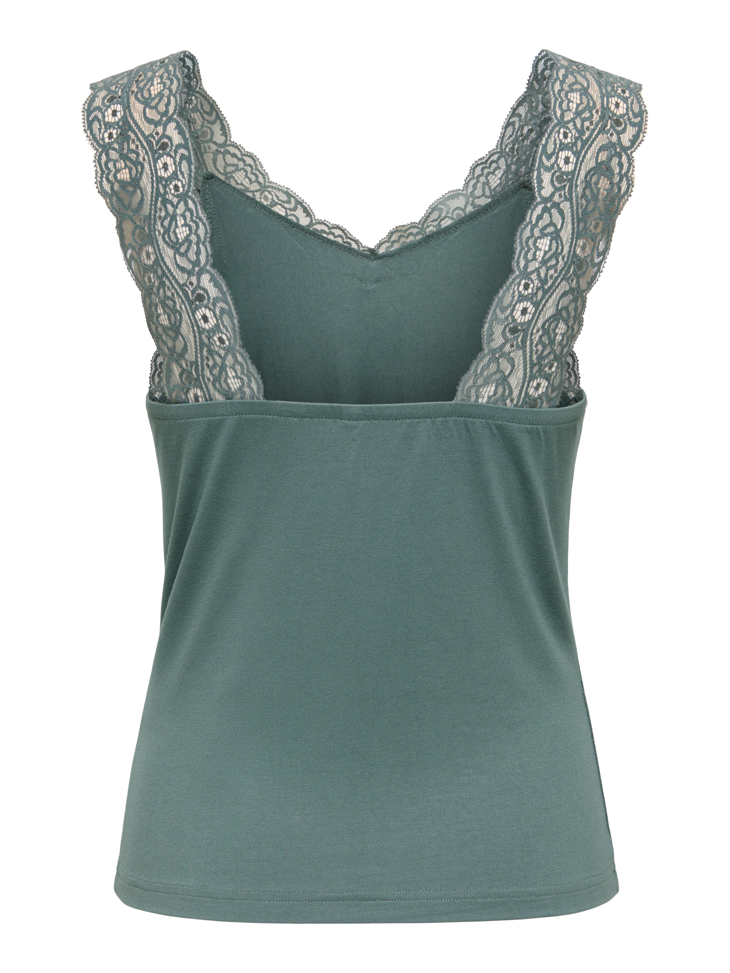 ONLY Top en dentelle »ONLLUNI TANK TOP WITH LACE DETAIL CS JRS« mélange viscose, coupe régulière