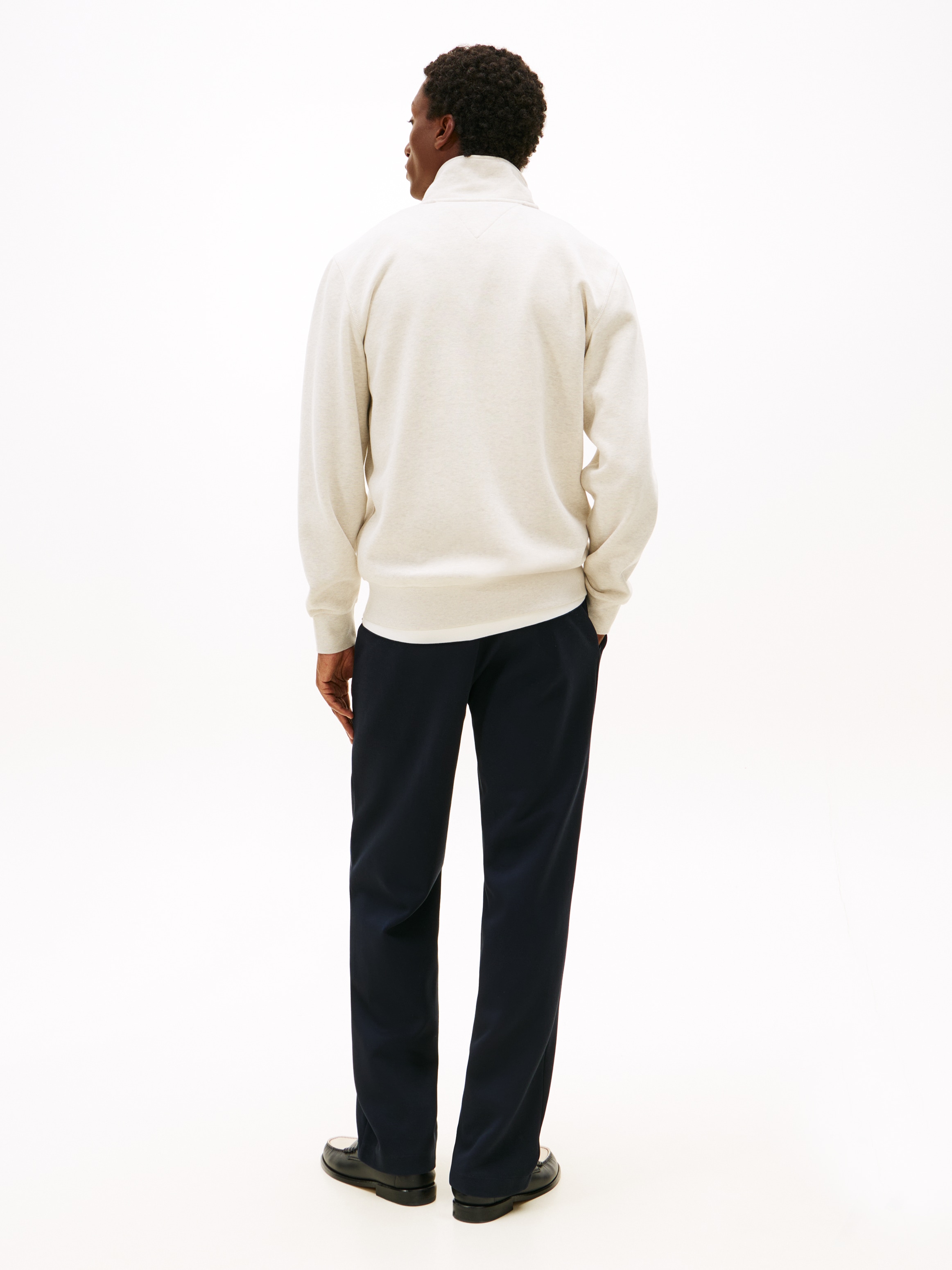 Tommy Hilfiger Veste sweat »ESSENTIAL FLEECE STAND COLLAR« mit Stehkragen, regular fit, Rippbündchen