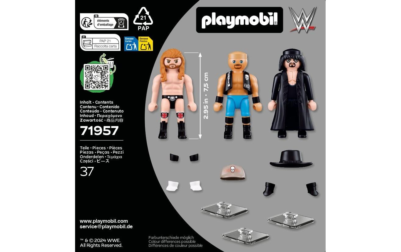 Playmobil® Konstruktions-Spielset »WWE Attitude Era Multipack (71957), WWE« Made in Europe