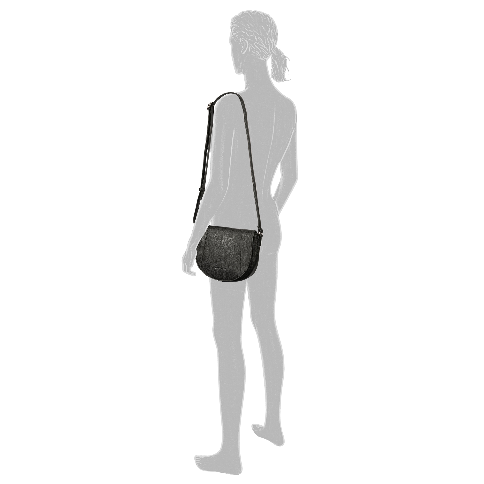 TOM TAILOR Sac à bandoulière »Dahlia« similicuir doux au look moderne avec bords contrastants et logo fin