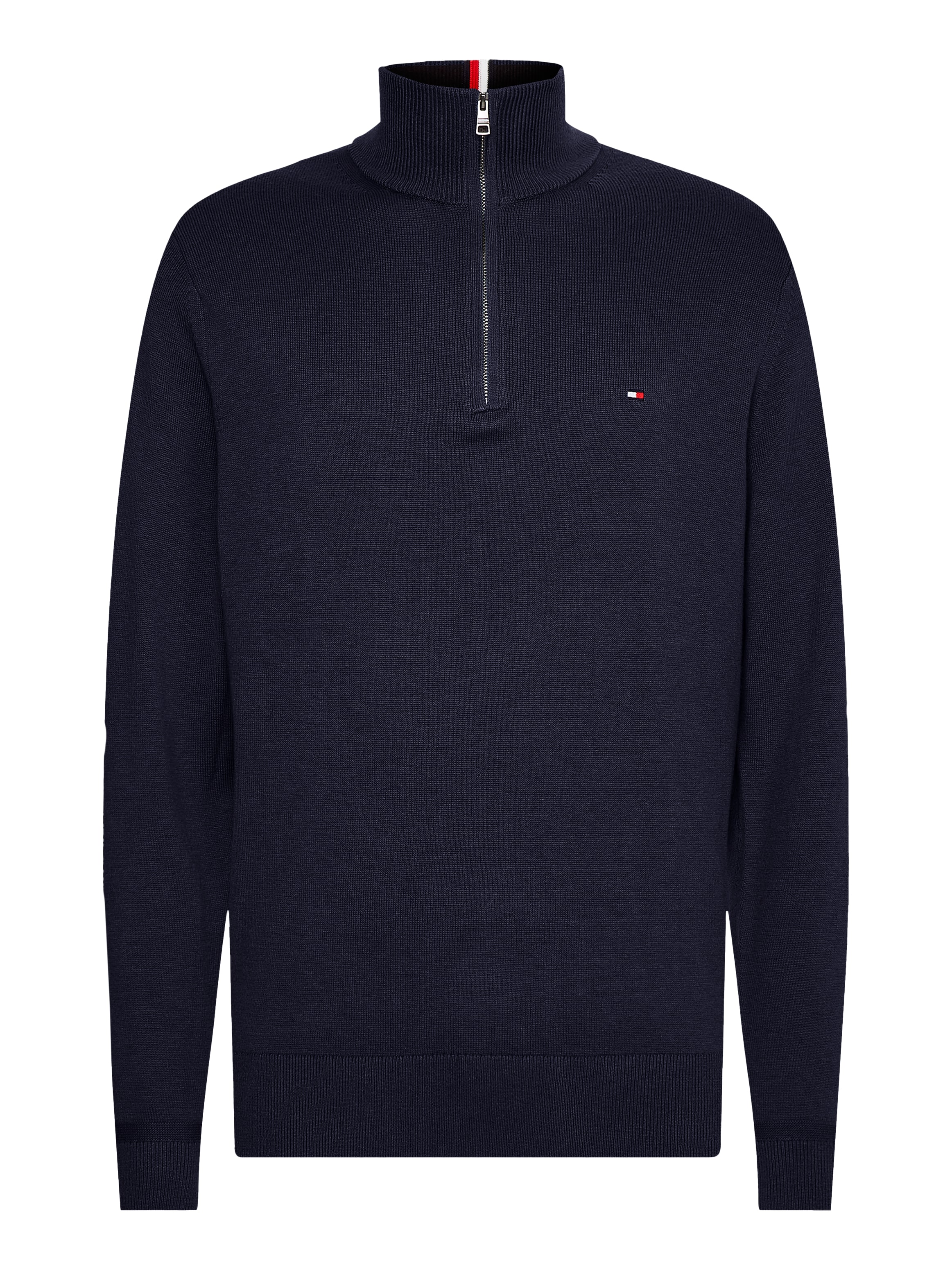 Tommy Hilfiger Big & Tall Troyer »BT-PIMA ORG CTN CASHMERE ZMOCK-B« Grosse Grössen