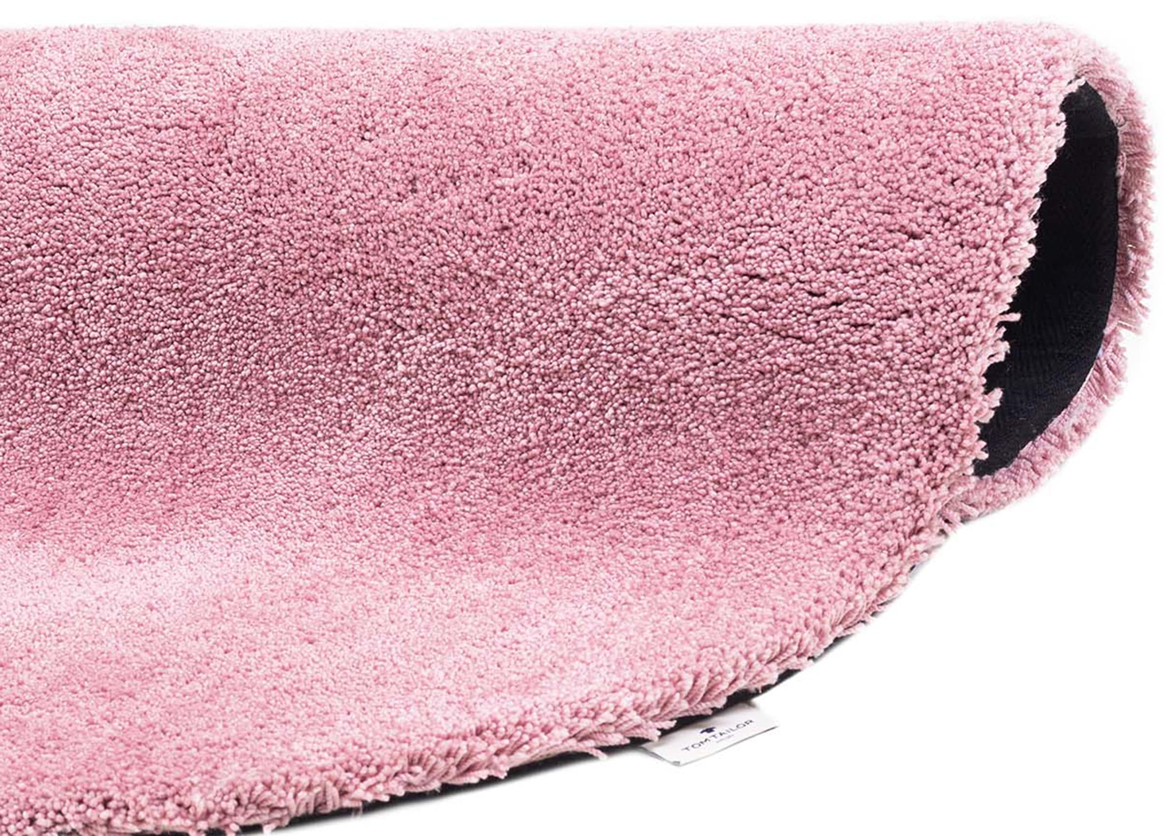 TOM TAILOR HOME Hochflor-Teppich »Shaggy Teppich Cozy« rund 25 mm Höhe Uni Farben, auch in Pastell Farben, weich & kuschelig