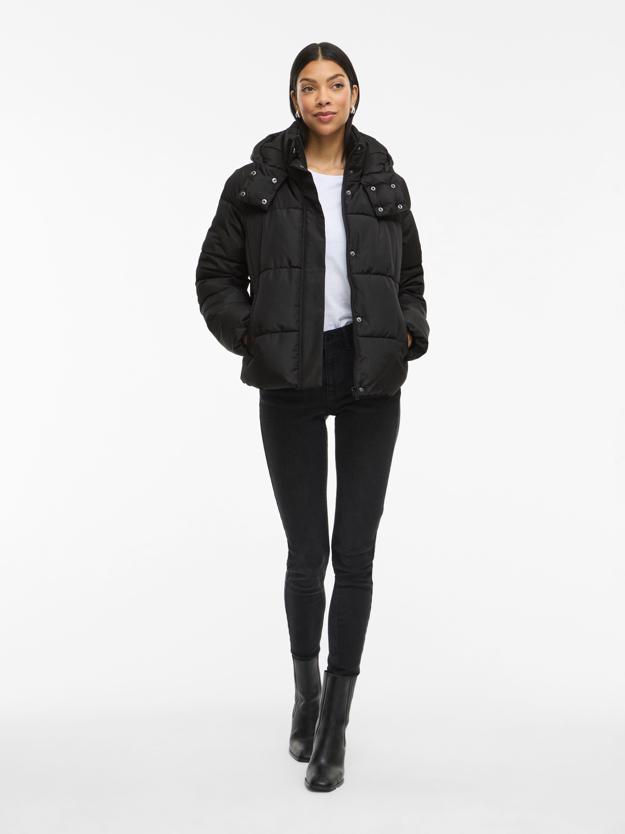 Vila Veste matelassée »VIMILJA PADDED PUFFER - NOOS« mit Kapuze