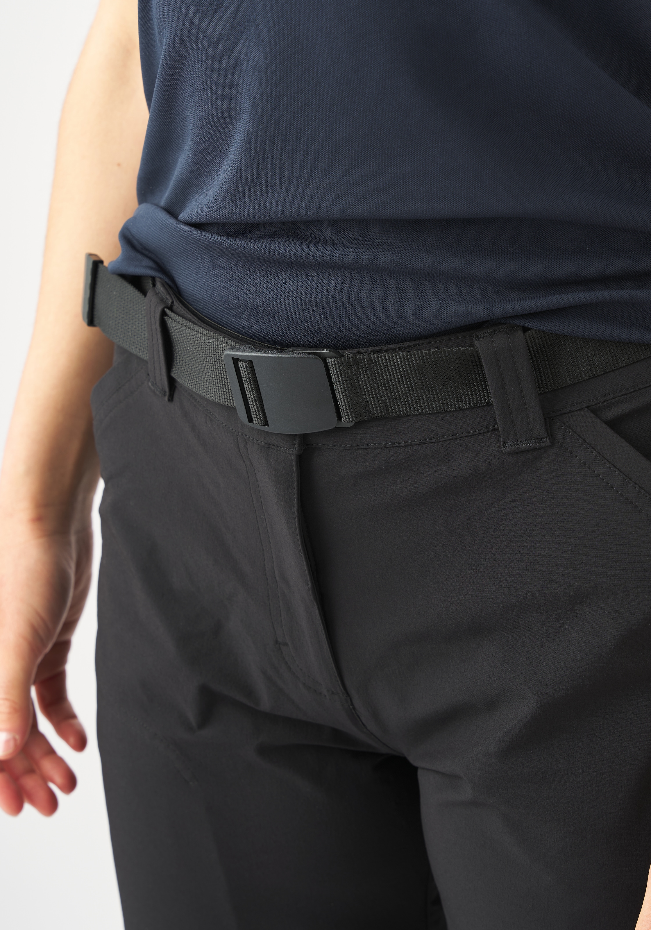 Gonso Pantalon de vélo »Ruth«  Damen zipp-off Radhose mit Sitzpolster und Gürtel, wasserabweisend