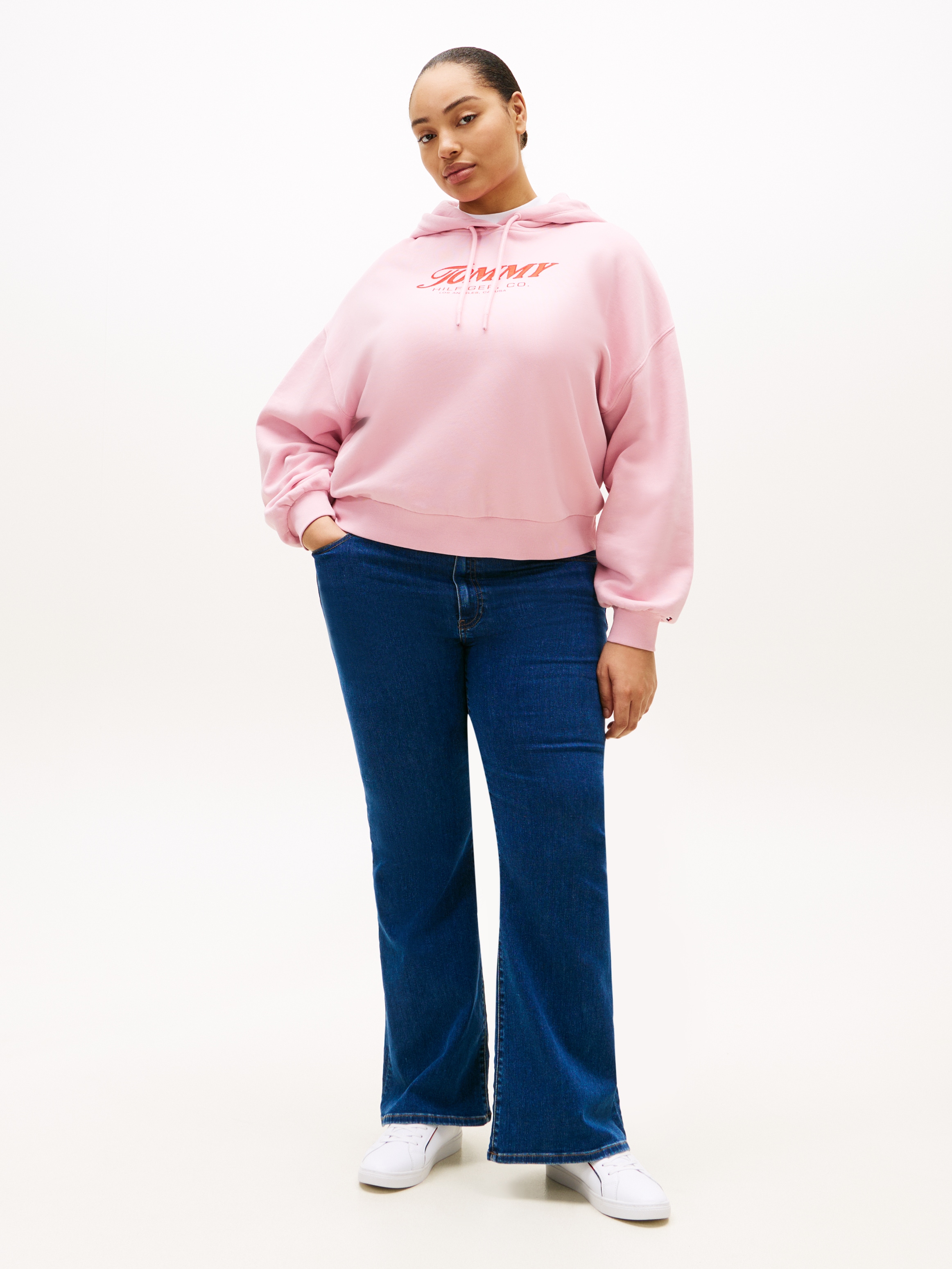 Tommy Hilfiger Curve Weite Jeans »CRV DNM EMI FLARE RW« in grossen Grössen, in ausgestellter Form