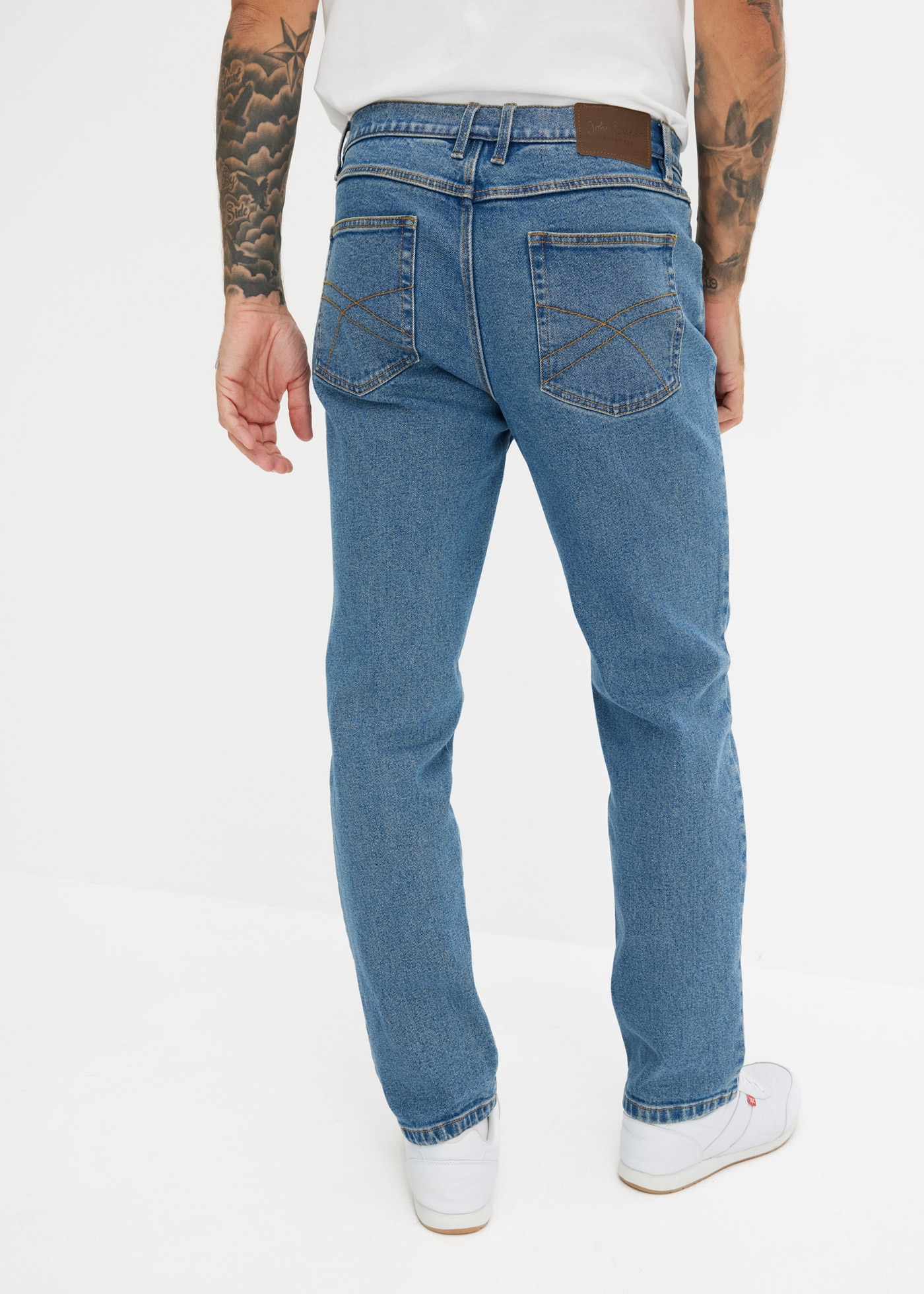 bonprix Jeans droit »Classic Fit Stretch-Jeans, Straight« coupe classique, en coton avec élasthanne