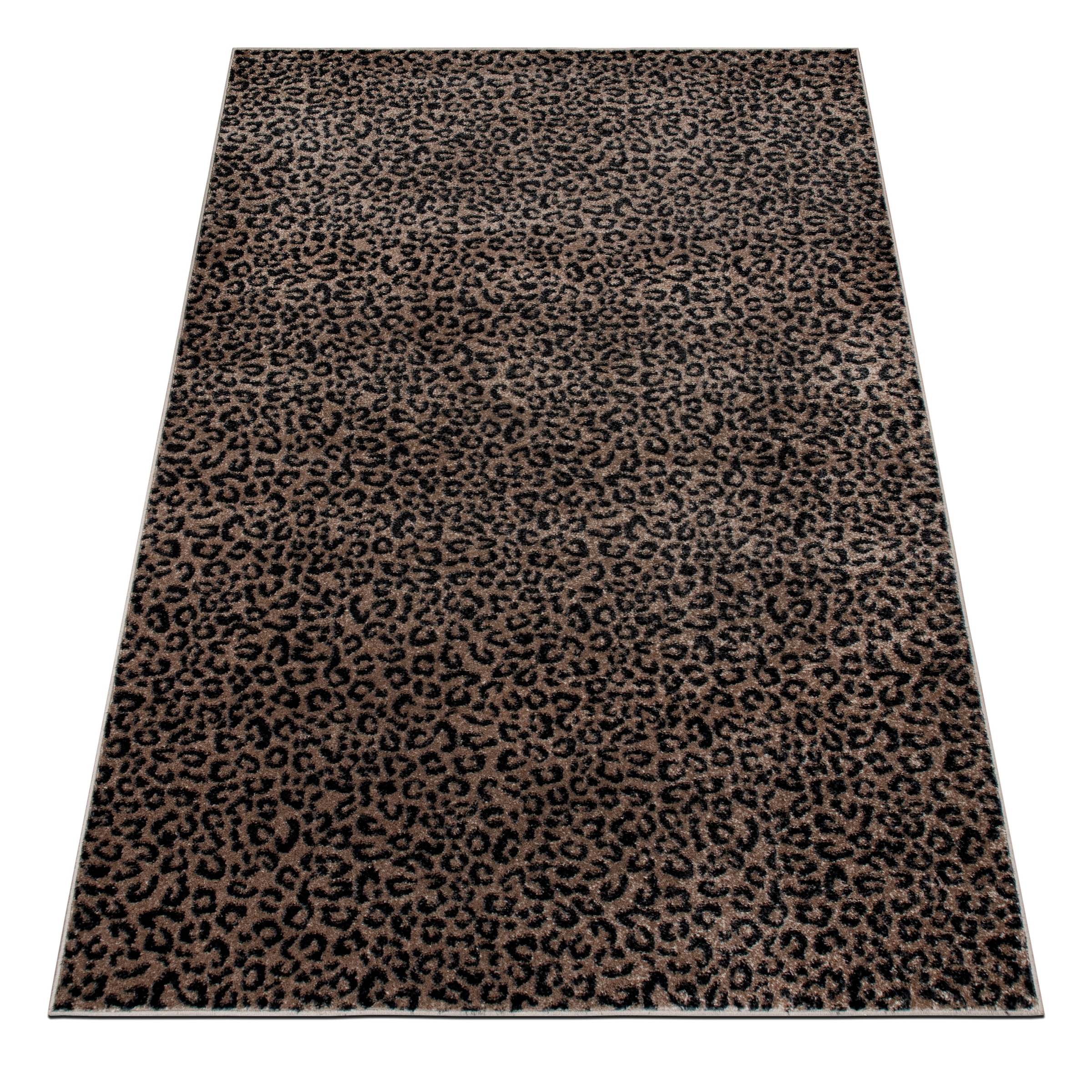GOODproduct Tapis »Fynna, Leoparden-Muster, Animalprint« Rectangulaire 9 mm Höhe besonders weicher Flor, Wohnzimmer, Schlafzimmer, Esszimmer, Leo