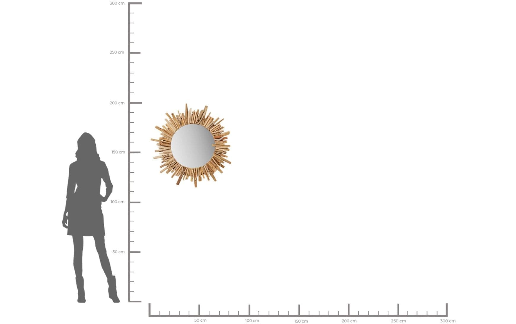 Kare Design Spiegel »Legno 82 cm«