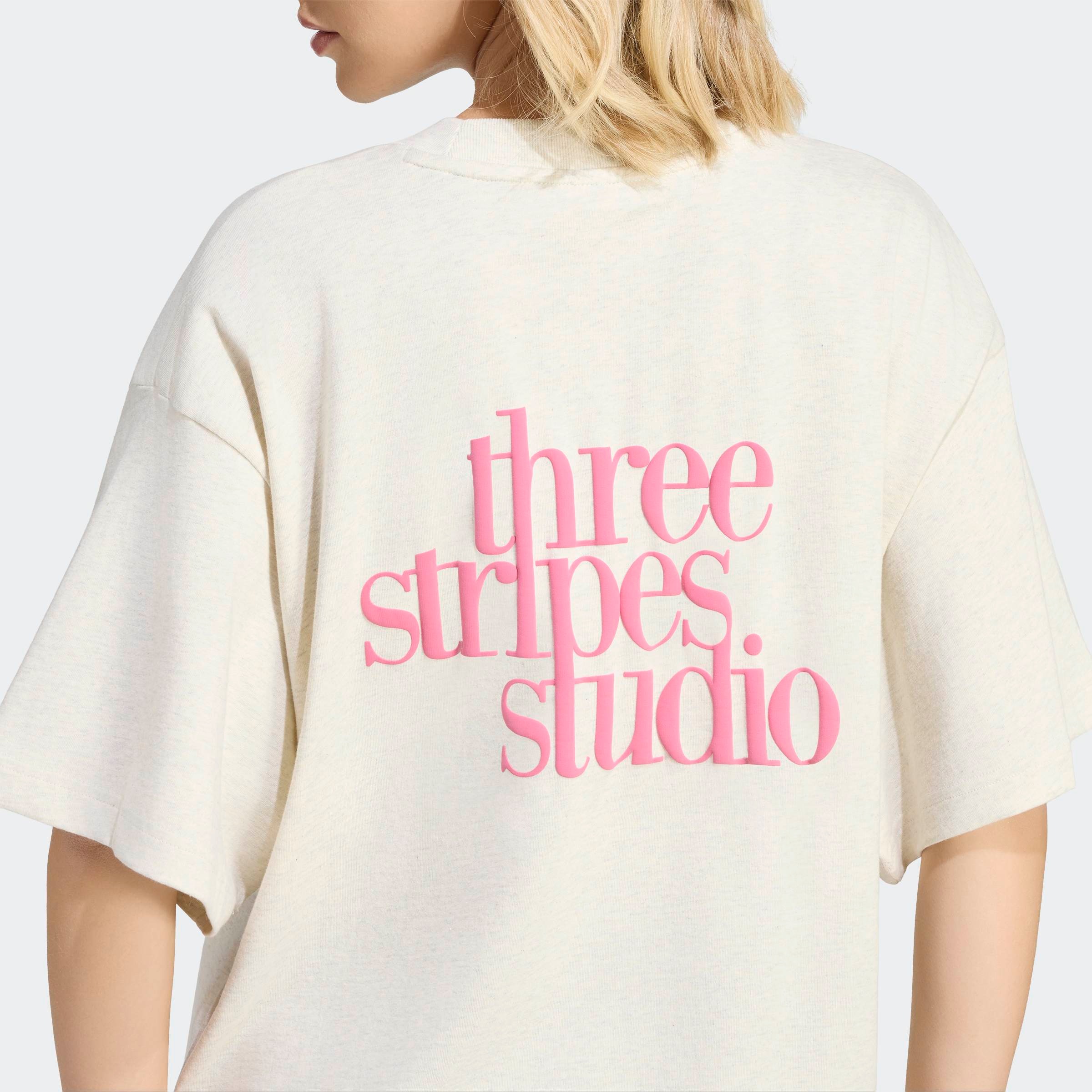 adidas Sportswear T-Shirt »3 STRIPES STUDIO BOYFRIEND« Print T-Shirt, locker geschnitten
