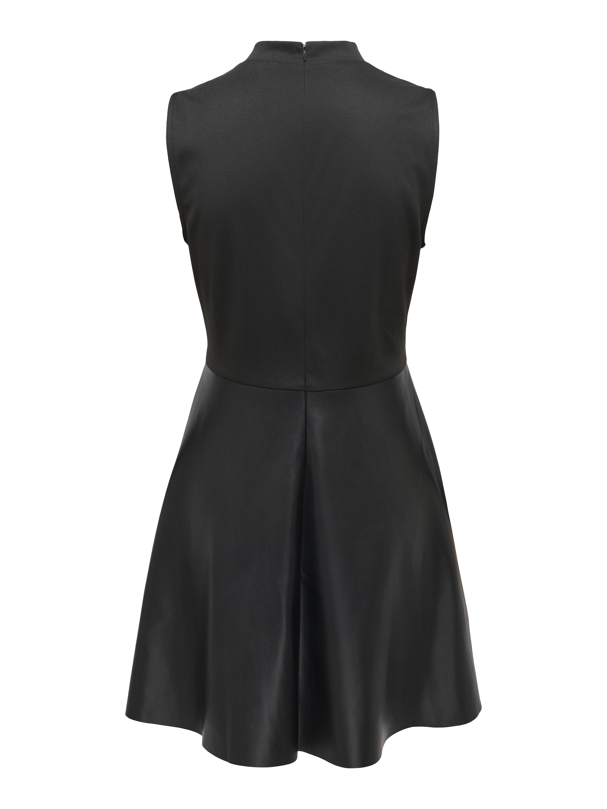ONLY Robe de fête »ONLMADDIE S/L FAUX LEATHER MIX DRESS OTW« Mélange de matériaux en jersey et simili cuir