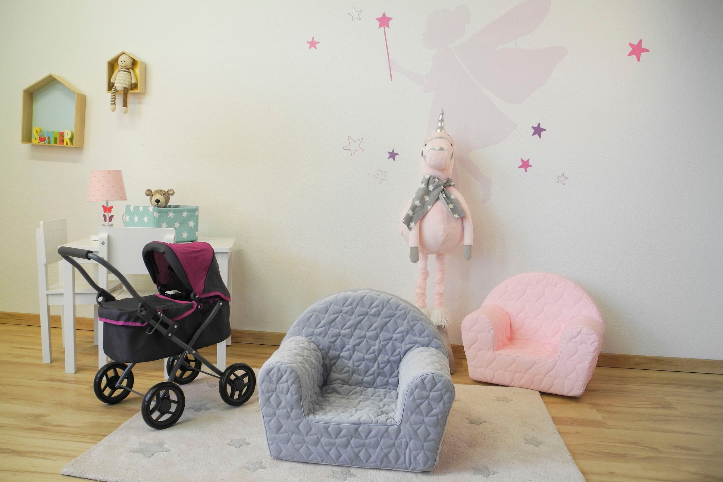 Knorrtoys® Sessel »Cosy, Geo Grey« für Kinder; Made in Europe