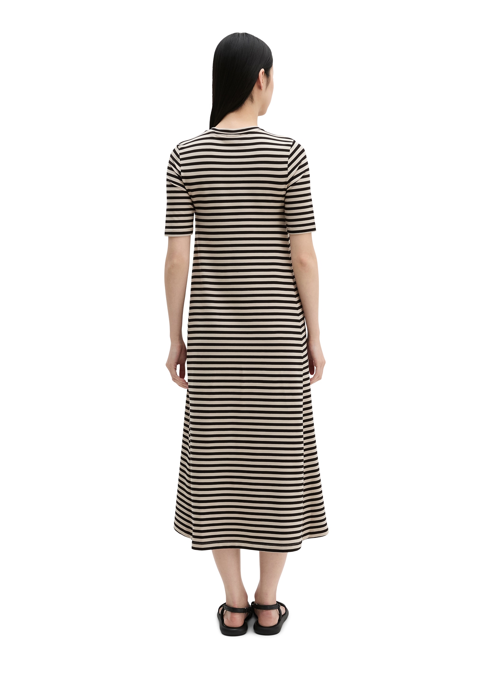 Marc O'Polo Jerseykleid Ohne Taschen A-Shape aus TENCEL™ Modal gestreift