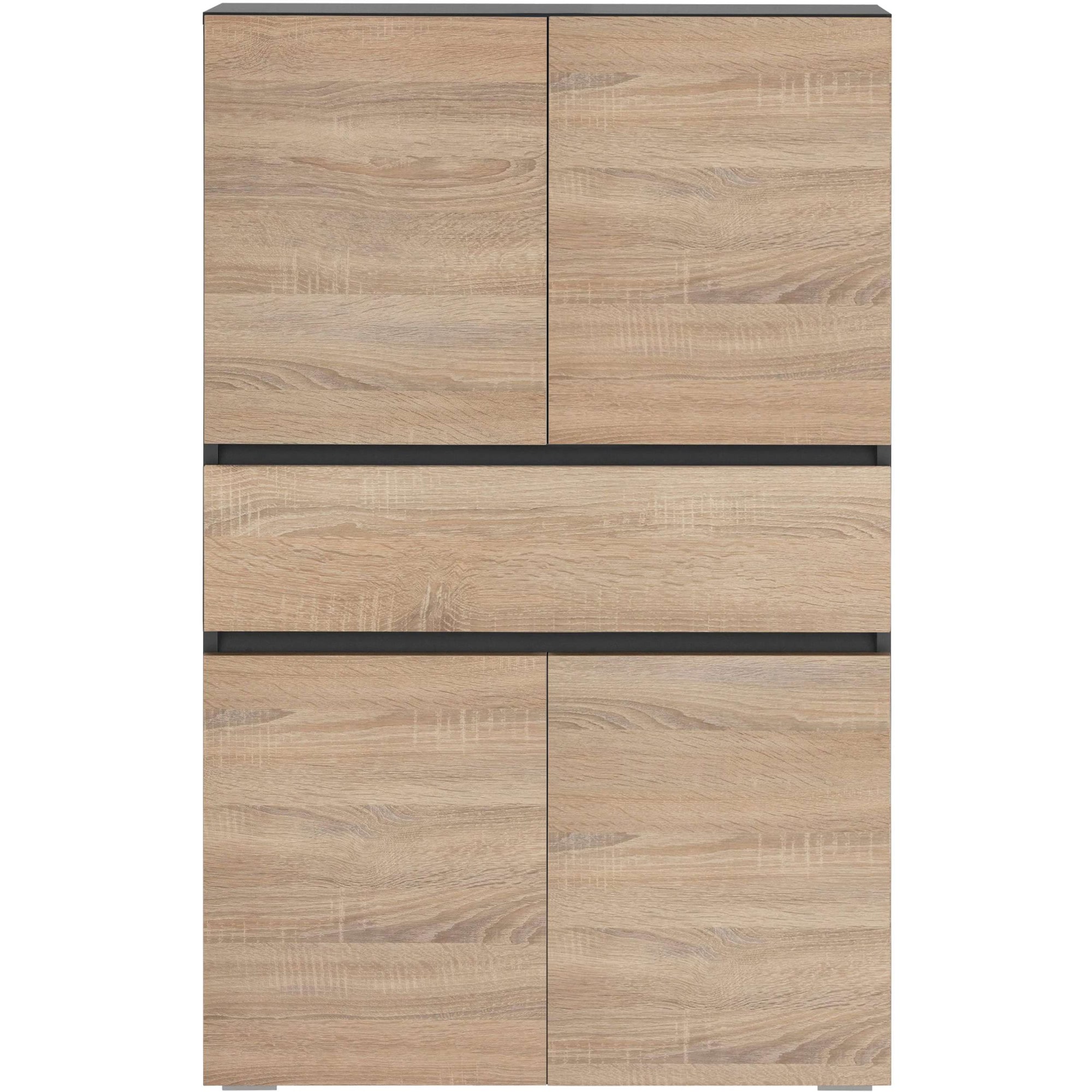 Home affaire Midischrank »Wisla« mit 4 Türen & 1 Schublade, Breite 76 cm, Höhe 130 cm