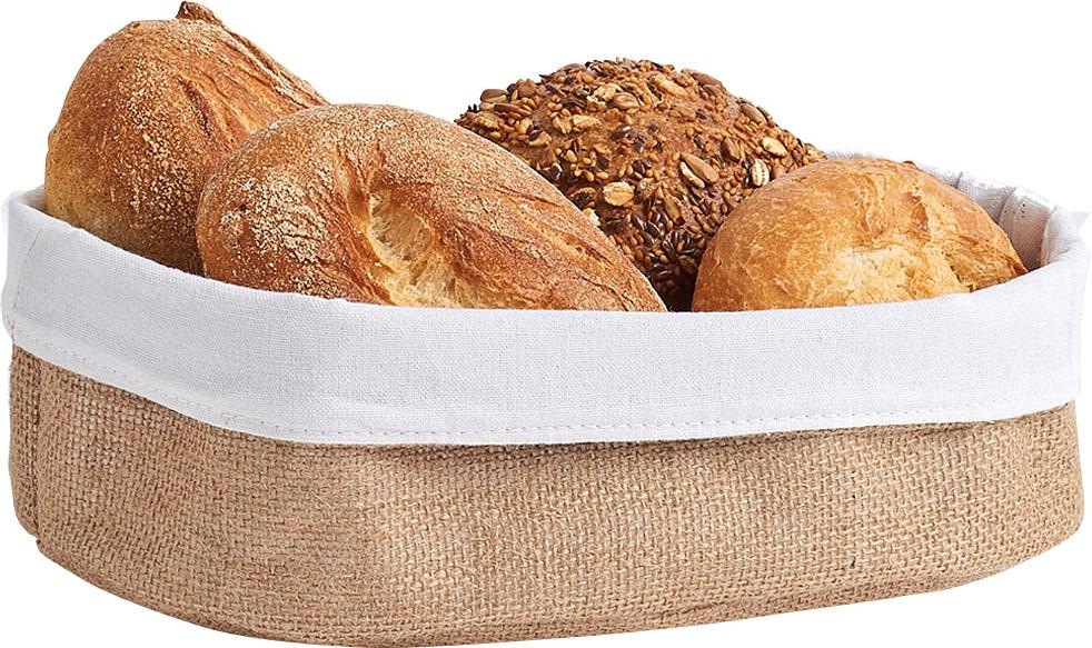 Zeller Present Panier de rangement aus einem Jute-Baumwollmix