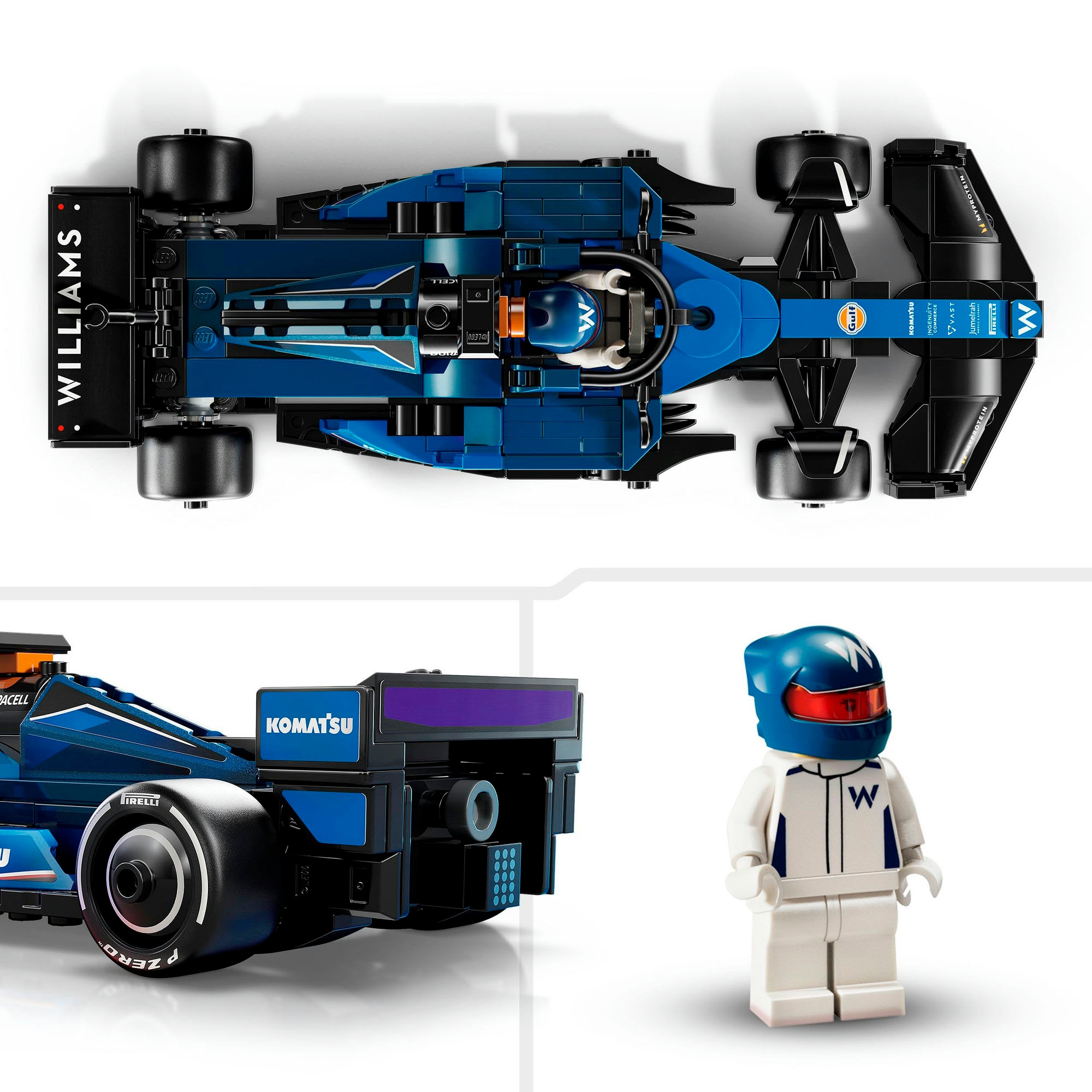 LEGO® Konstruktionsspielsteine »Williams Racing FW46 F1® Rennauto (77249), LEGO® Speed Champions« Made in Europe