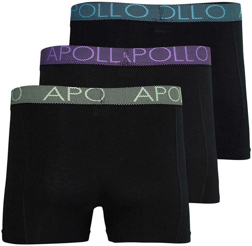 Apollo Boxer »MEN BOXERSHORTS« Spar-Pack, 3er Pack,  mit hohem Baumwollanteil, elastisch und gut an den Körper