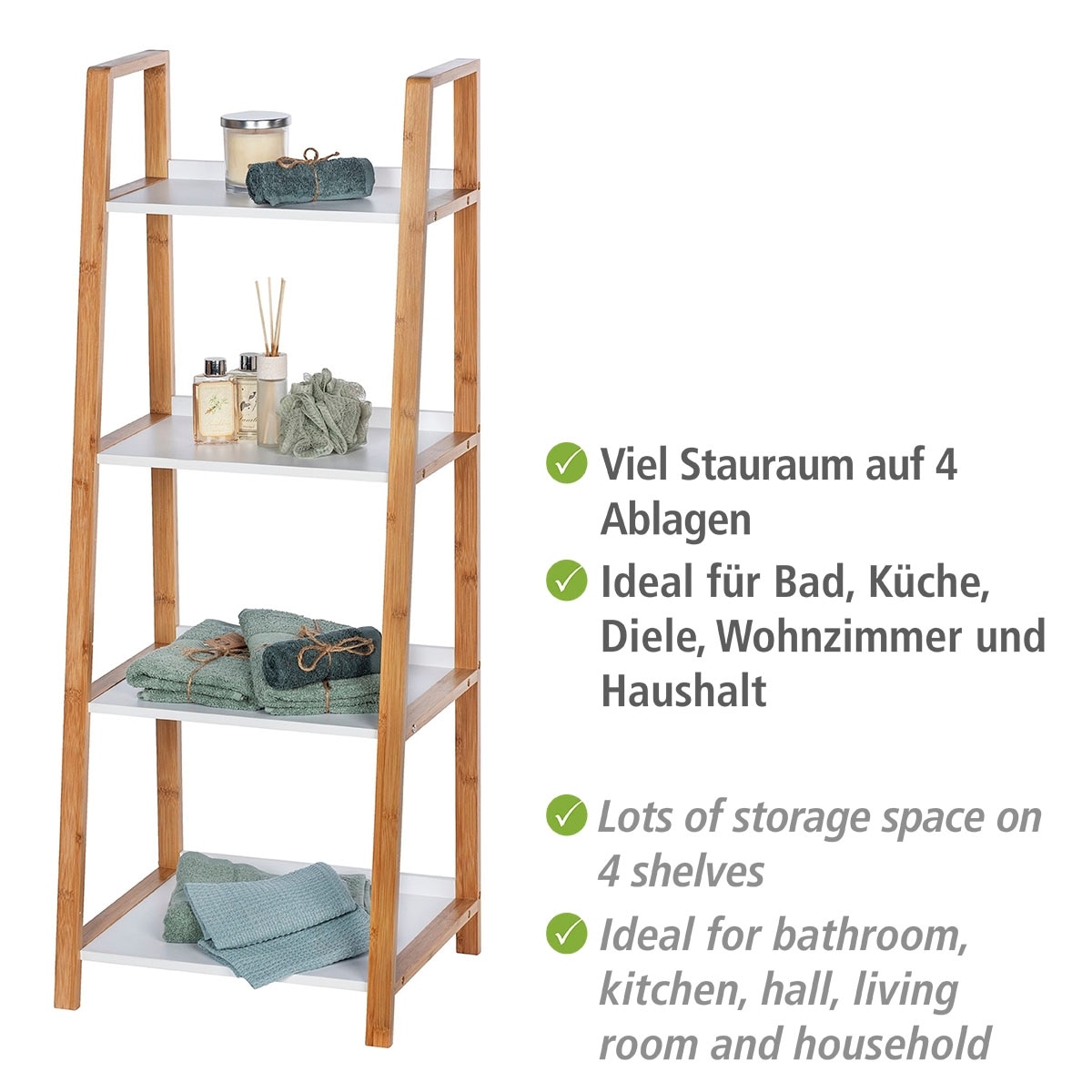 WENKO Anbauregal »Finja« 4 Etagen