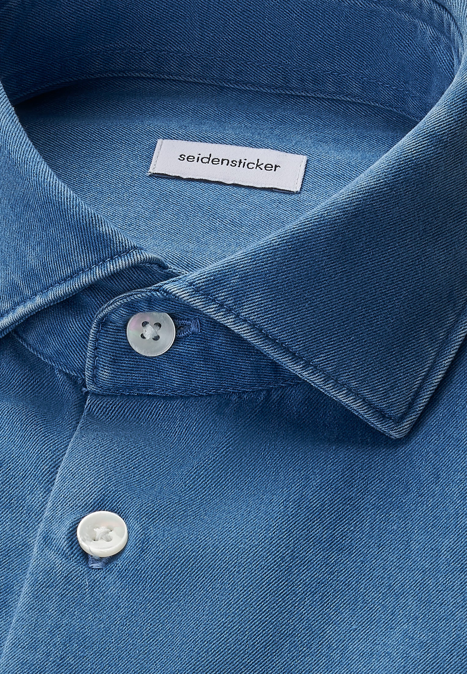seidensticker Chemise en jean Slim col Kent 1/1 en denim