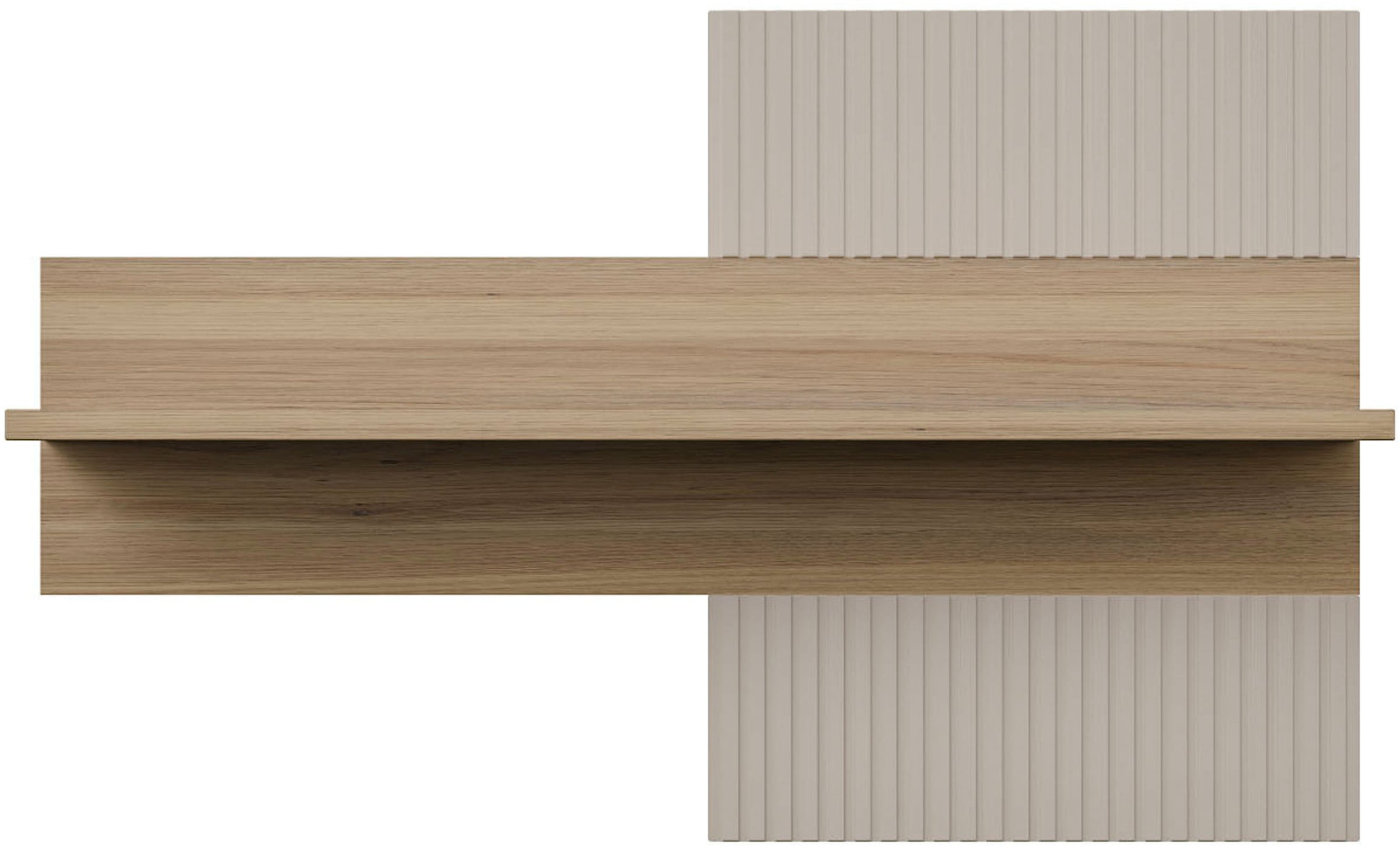 FORTE Étagère murale »Wandboard, Lamellenoptik, warme Holznuancen« L/H/P 100/63,4/21,9 cm, montage facile,