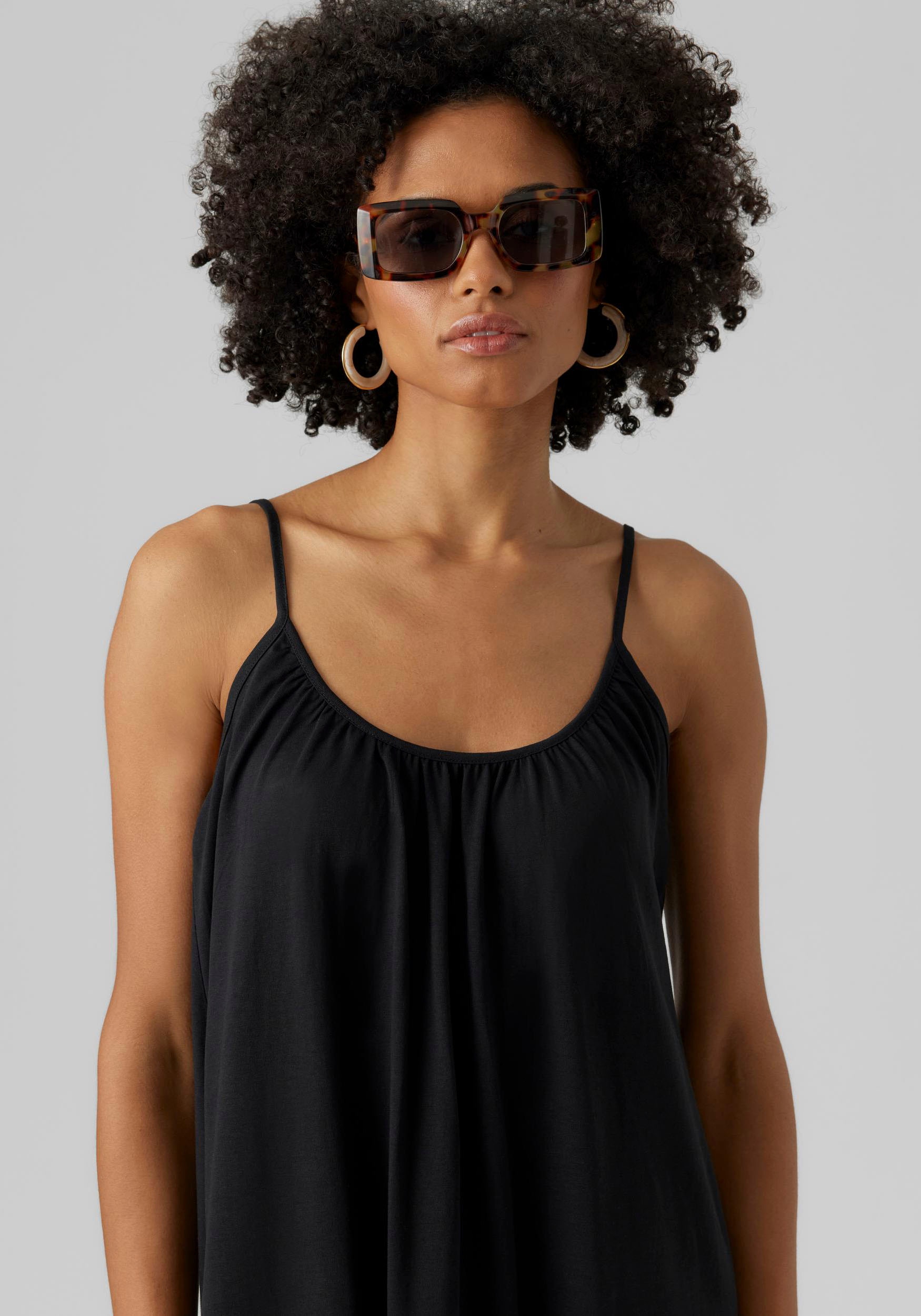 Vero Moda Maxi robe »VMLUNA SINGLET ANKLE DRESS NOOS« Baumwollmischung, regular fit