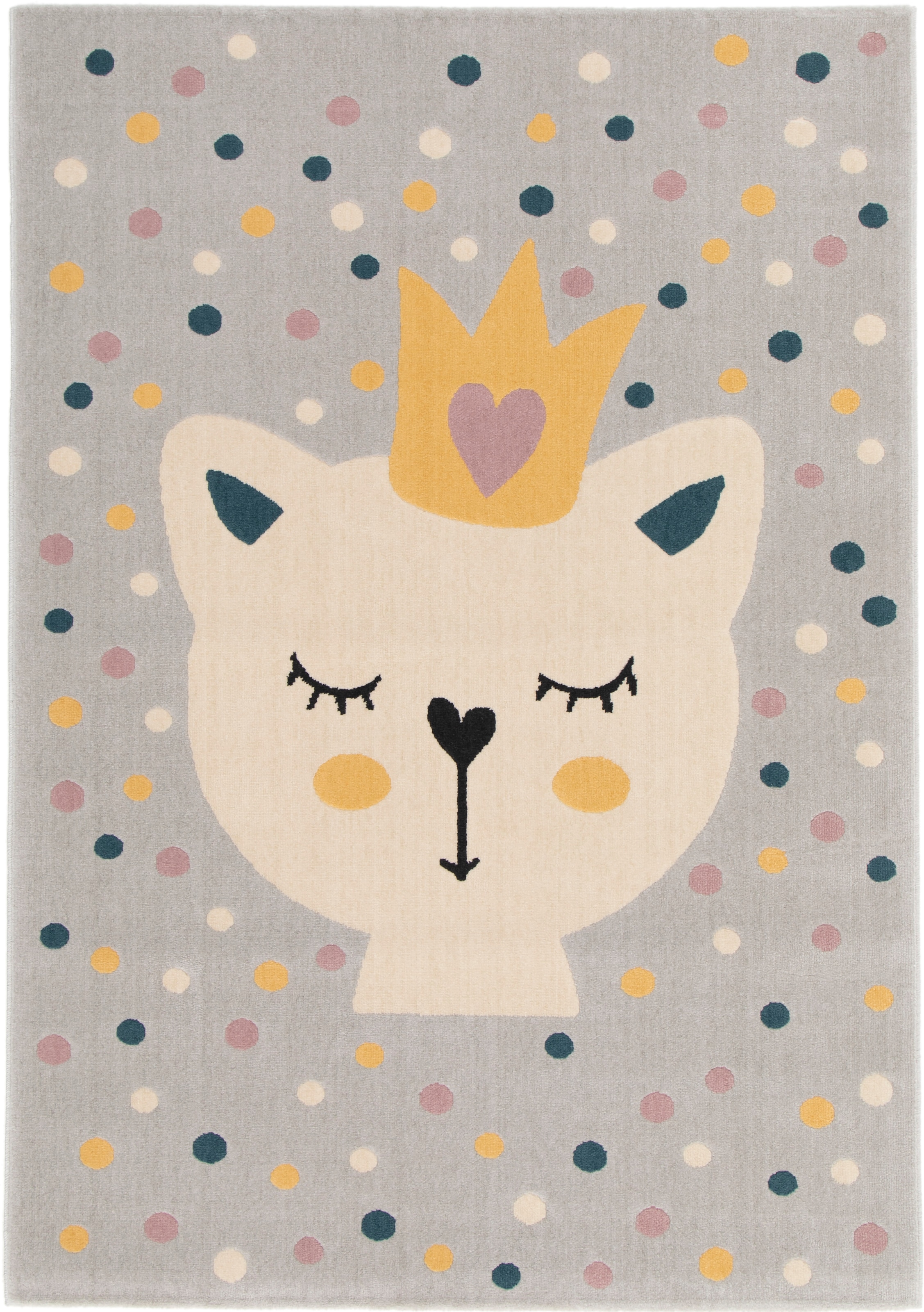 Primaflor-Ideen in Textil Tapis pour enfants »COCOON - Königsfell« Rectangulaire 6 mm Höhe poils courts, motif chat