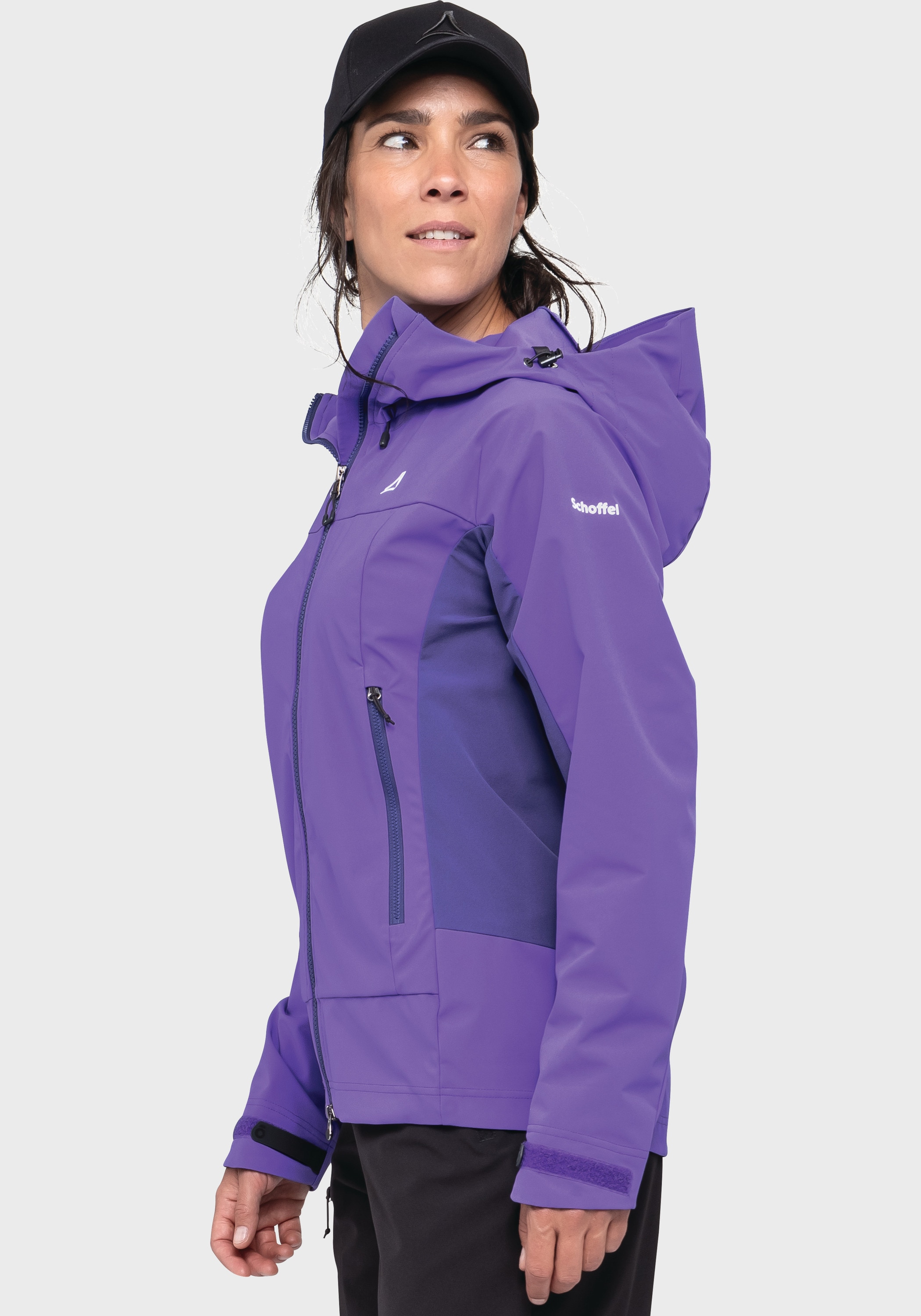 Schöffel Outdoorjacke »Softshell Jk Style Blaueis WMS« mit Kapuze