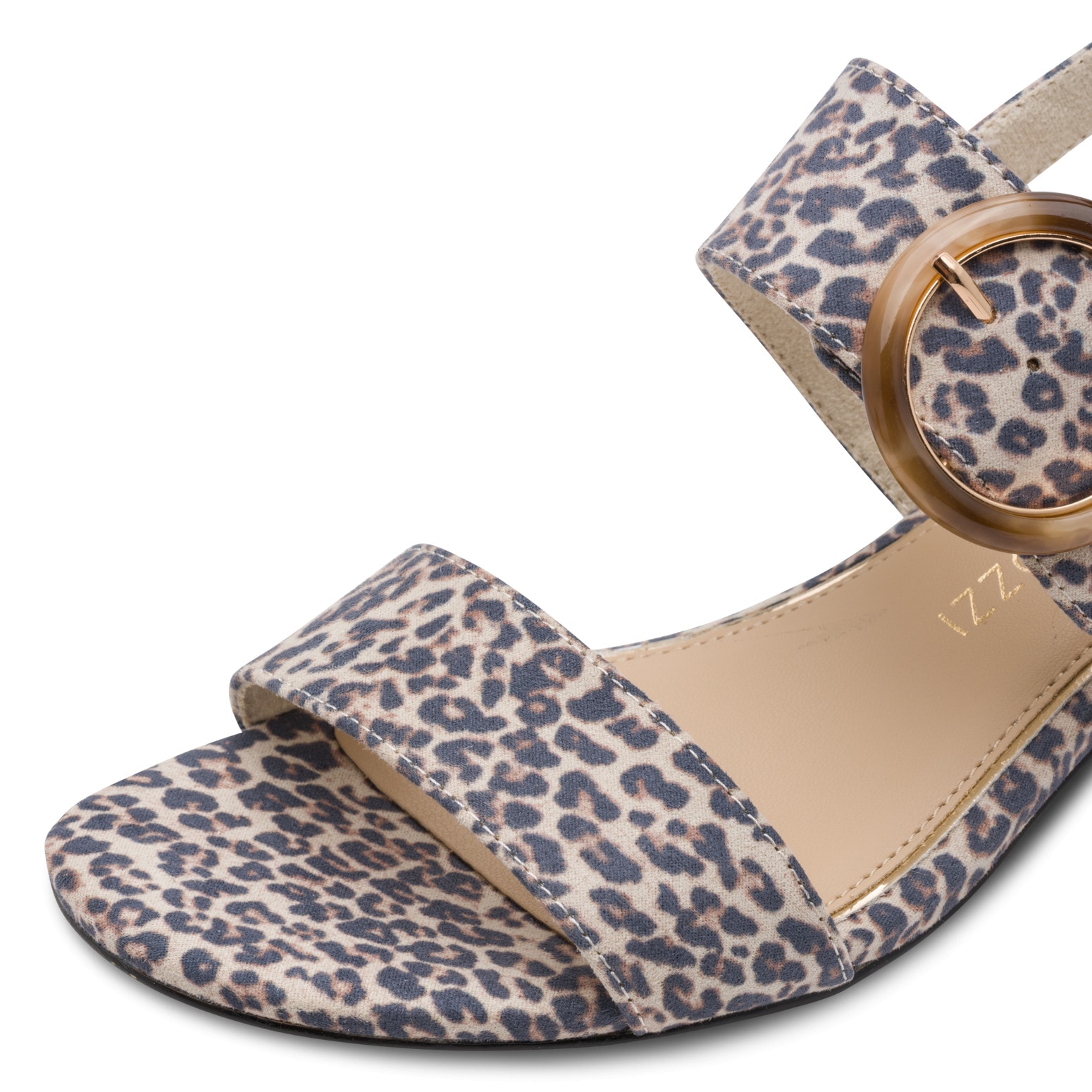 MARCO TOZZI Sandales  , talon bloc, sandale à brides, chaussure de fête avec grande boucle décorative